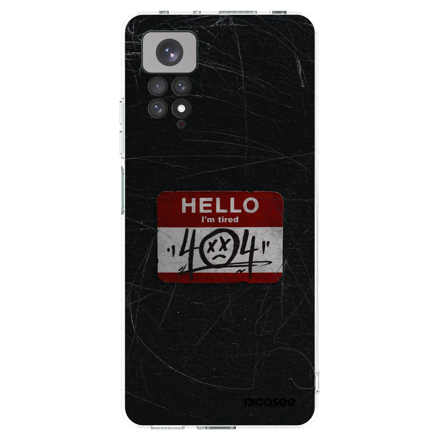 Picasee silikonski prozorni ovitek za Xiaomi Redmi Note 11 - HELLO 404