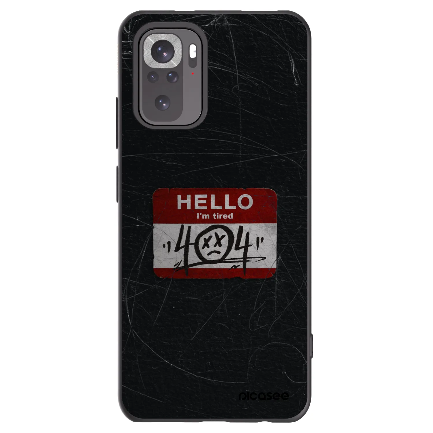 Picasee silikonski črni ovitek za Xiaomi Redmi Note 11S 4G - HELLO 404