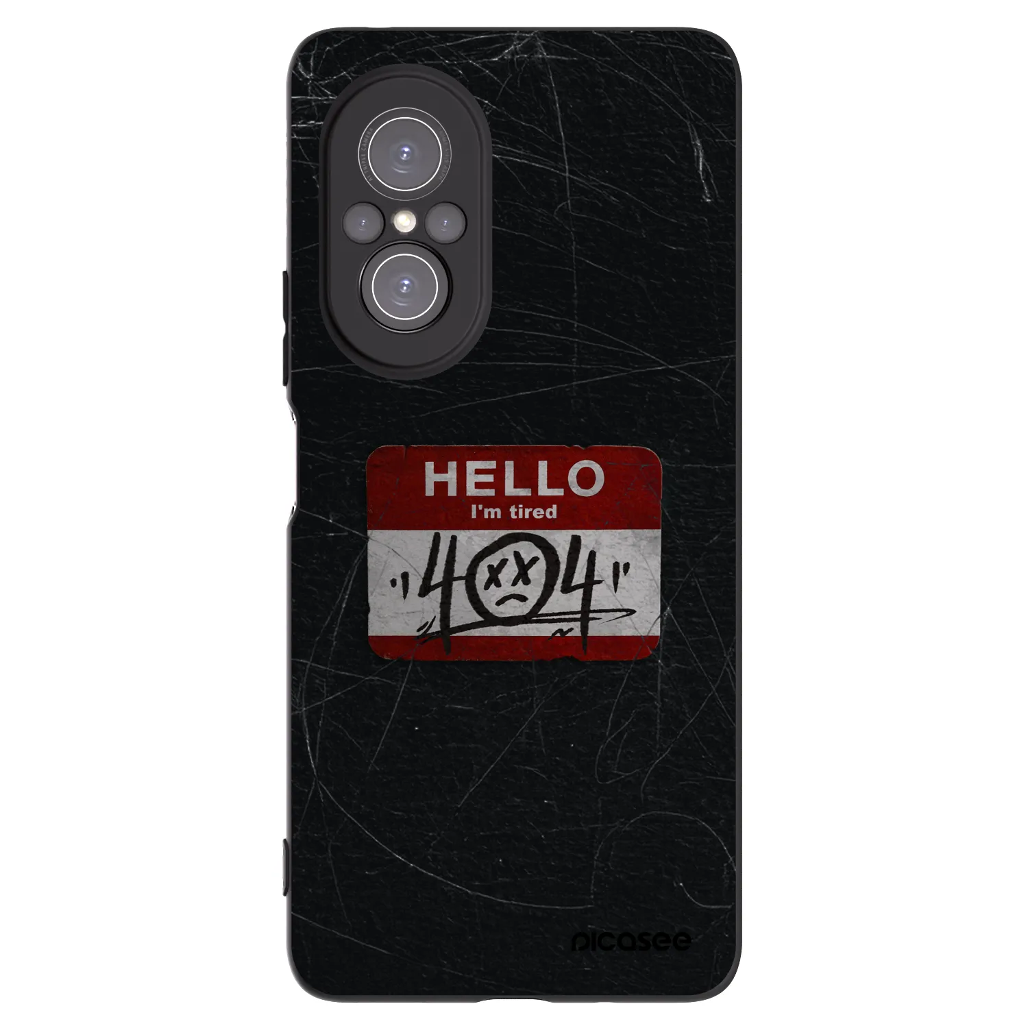 Picasee silikonski črni ovitek za Huawei Nova 9 SE - HELLO 404