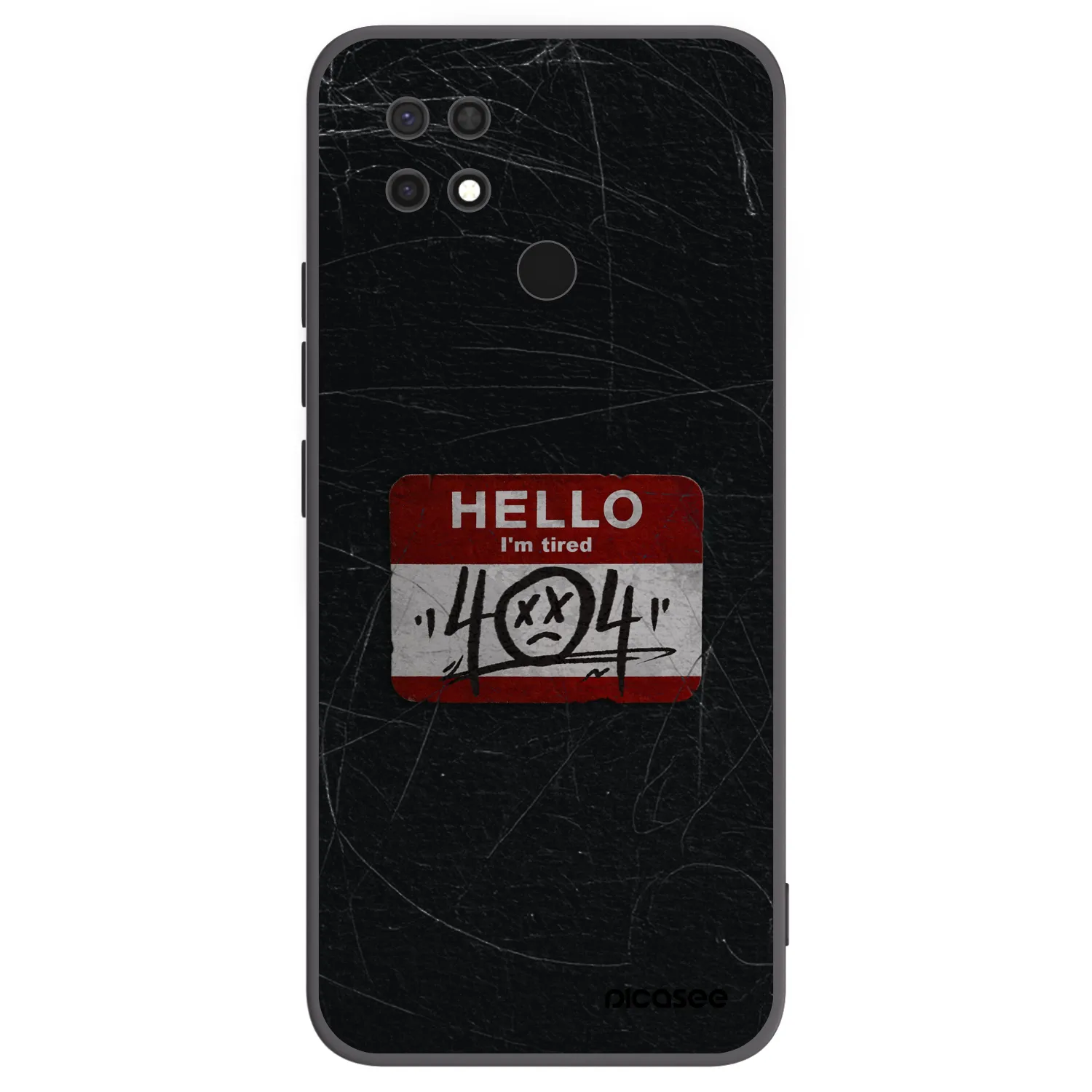 Picasee silikonski črni ovitek za Xiaomi Redmi 10C - HELLO 404