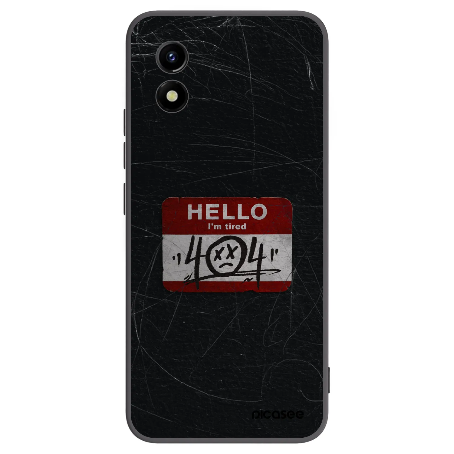 Picasee silikonski črni ovitek za Vivo Y01 - HELLO 404