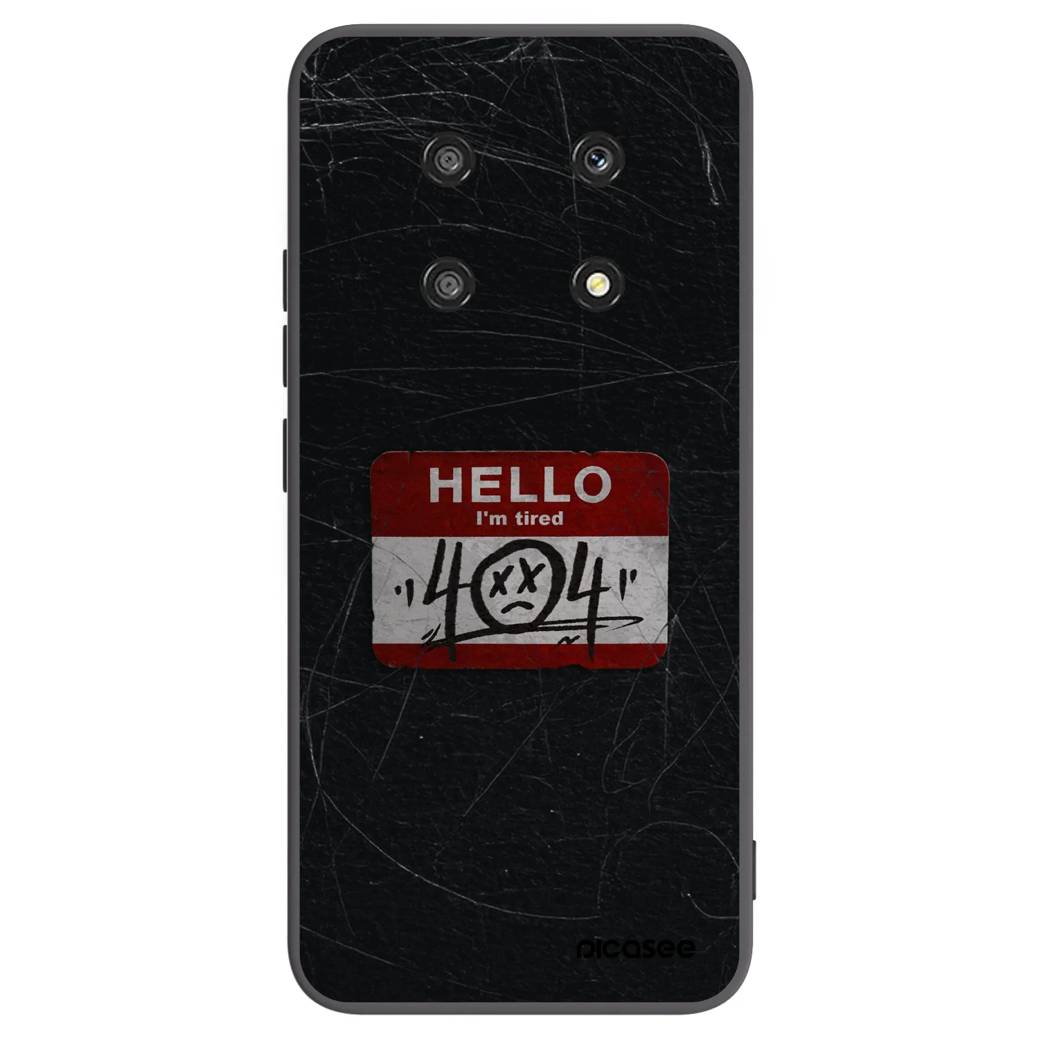 Picasee silikonski črni ovitek za Honor Magic4 Lite 5G - HELLO 404