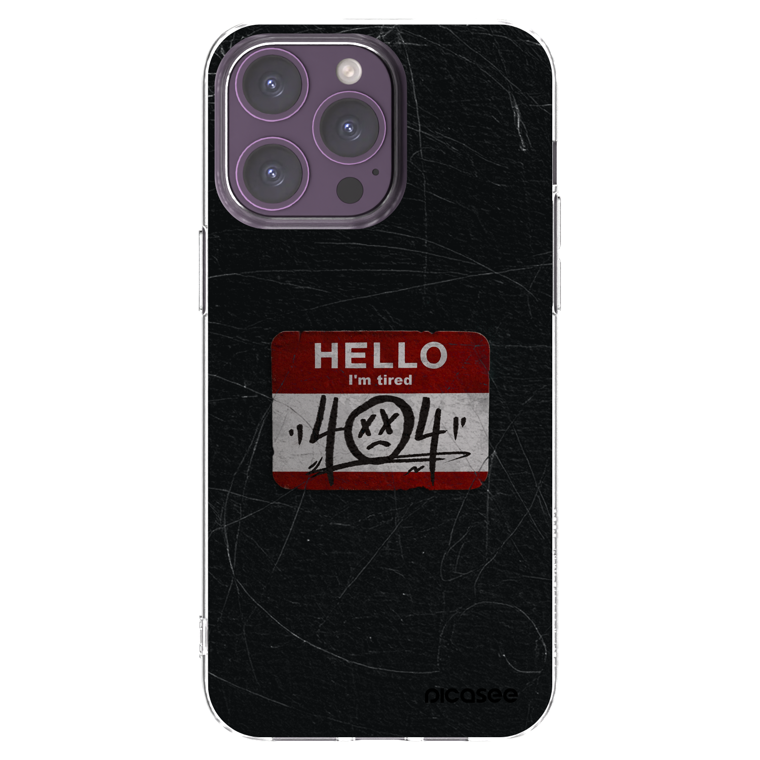 Picasee silikonski prozorni ovitek za Apple iPhone 14 Pro Max - HELLO 404