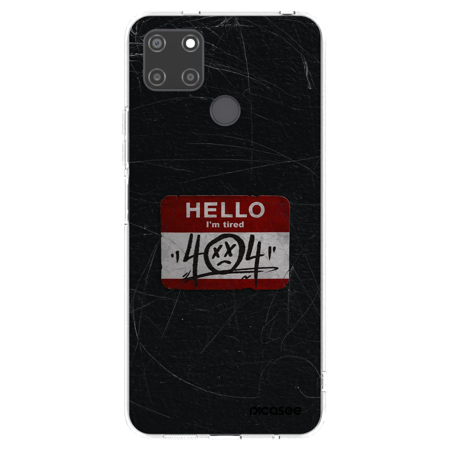 Picasee silikonski prozorni ovitek za Realme C21Y - HELLO 404