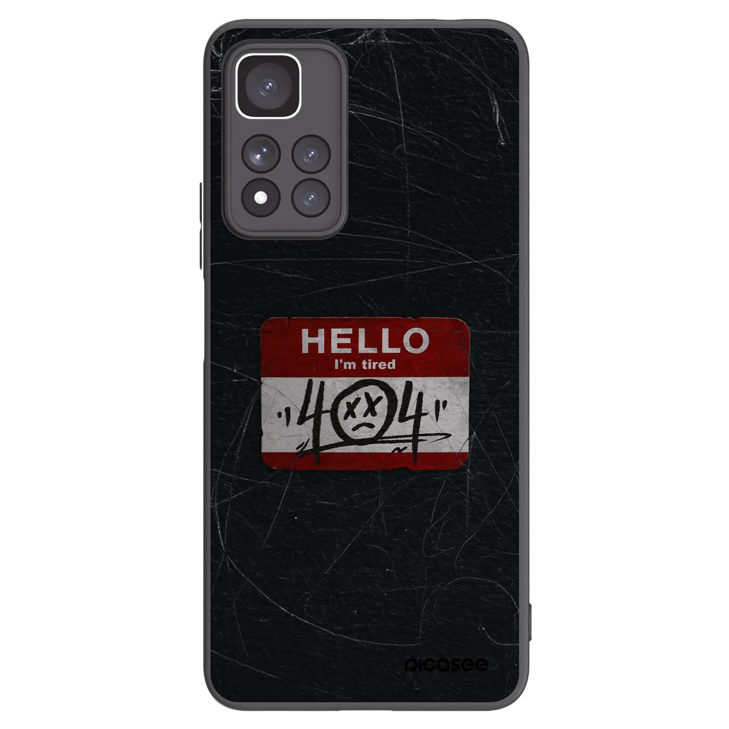 Picasee silikonski črni ovitek za Xiaomi Redmi Note 11 Pro+ 5G - HELLO 404