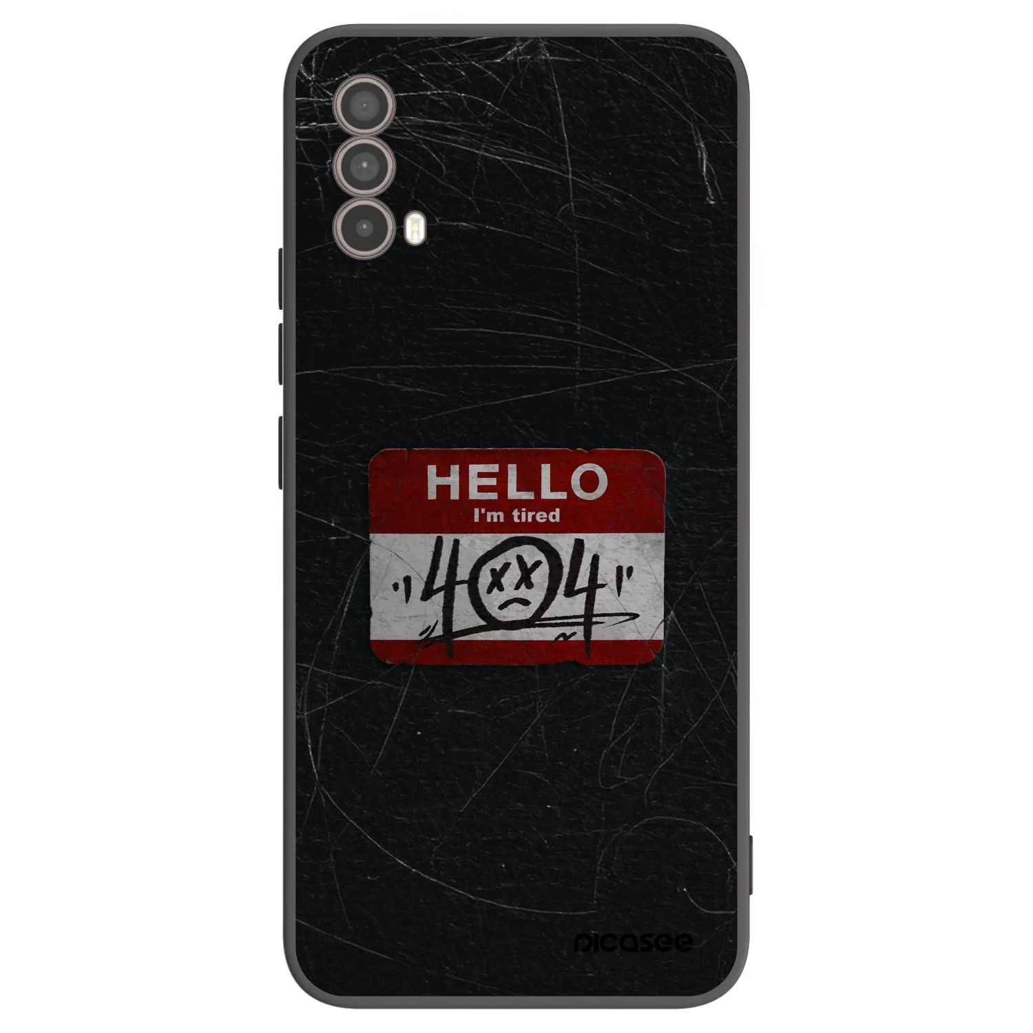 Picasee silikonski črni ovitek za Motorola Moto E40 - HELLO 404