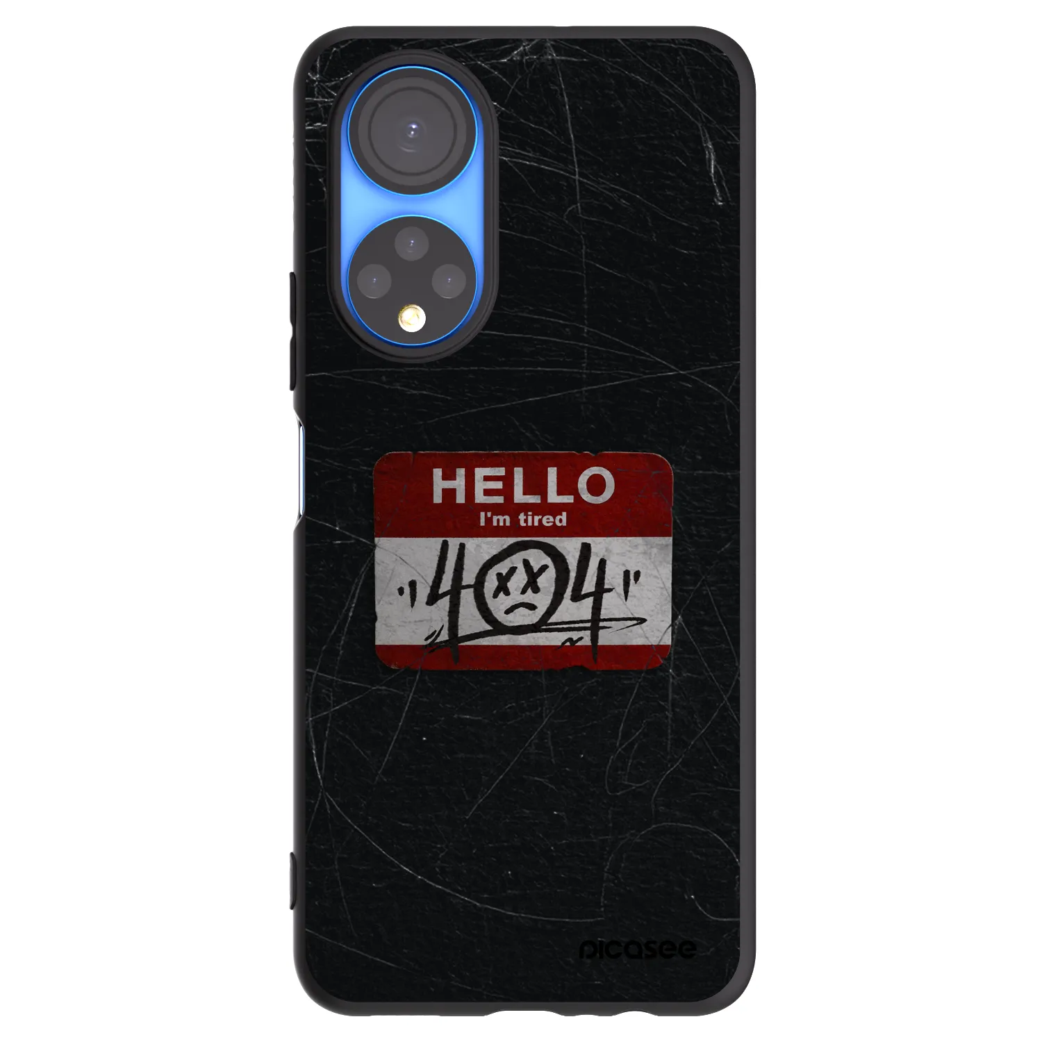 Picasee silikonski črni ovitek za Honor X7 - HELLO 404