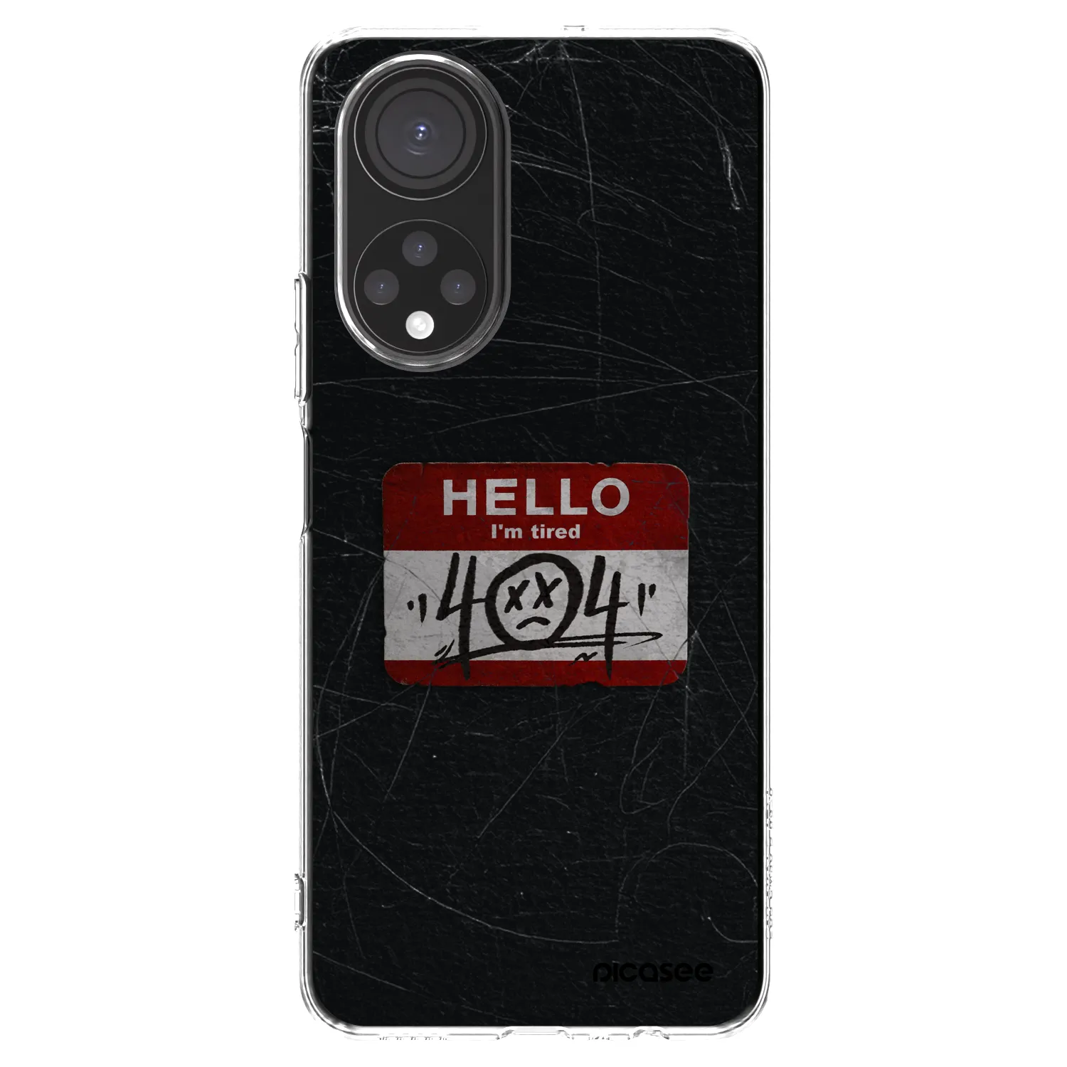 Picasee silikonski prozorni ovitek za Honor X7 - HELLO 404