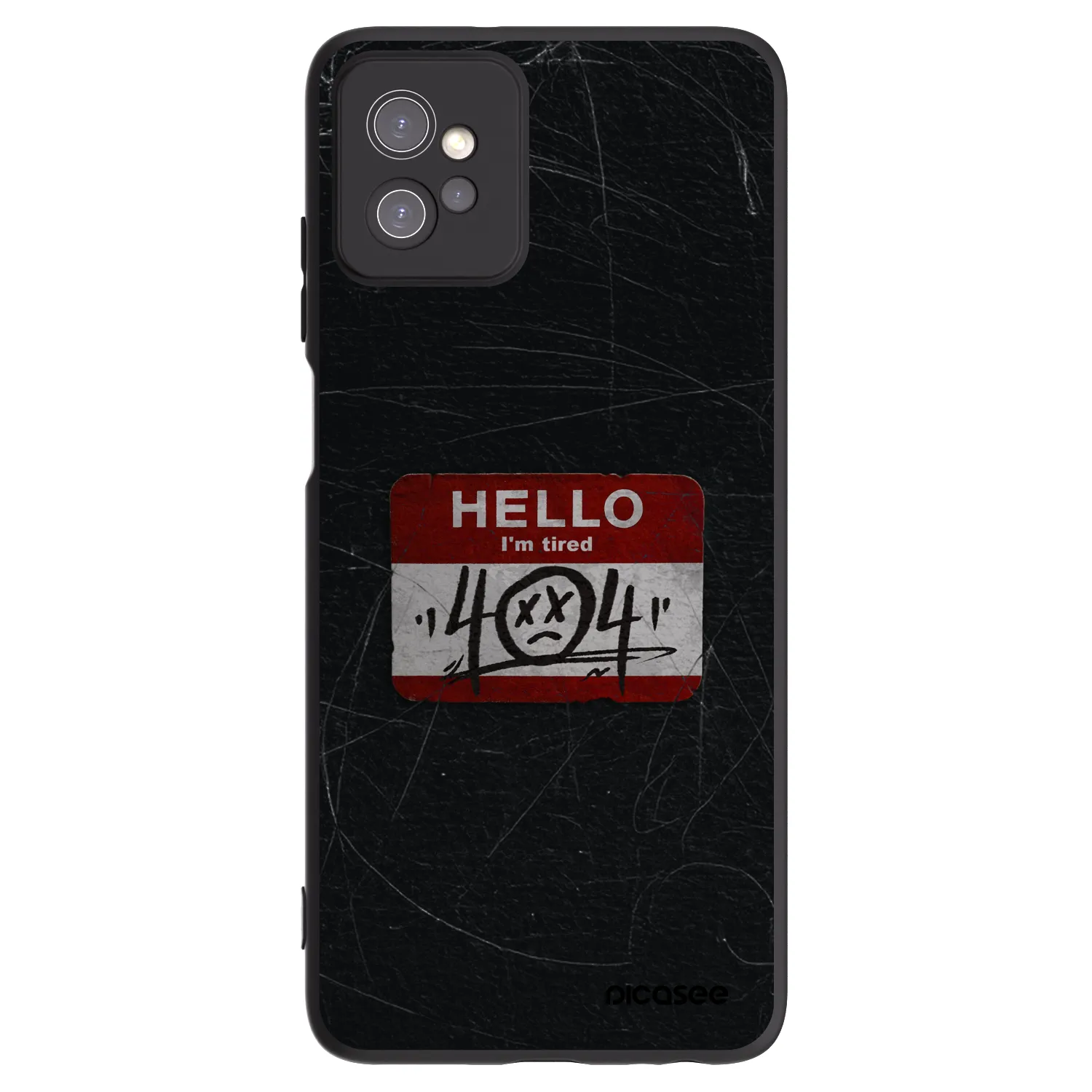 Picasee silikonski črni ovitek za Motorola Moto G32 - HELLO 404