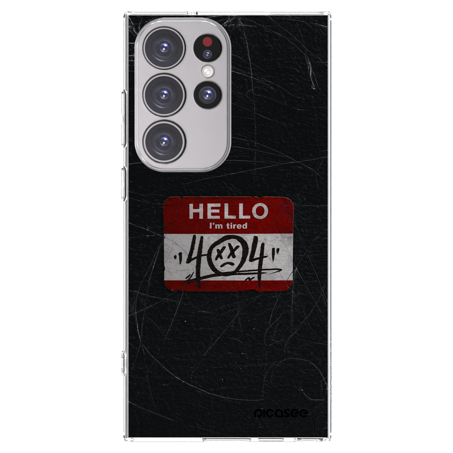 Picasee silikonski prozorni ovitek za Samsung Galaxy S23 Ultra 5G - HELLO 404