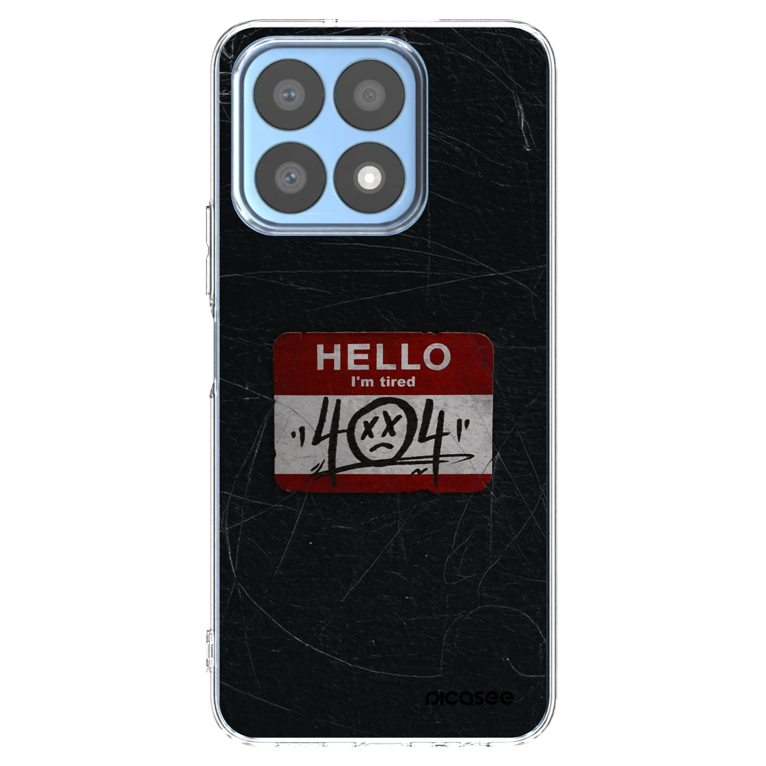 Picasee silikonski prozorni ovitek za Honor X8a - HELLO 404