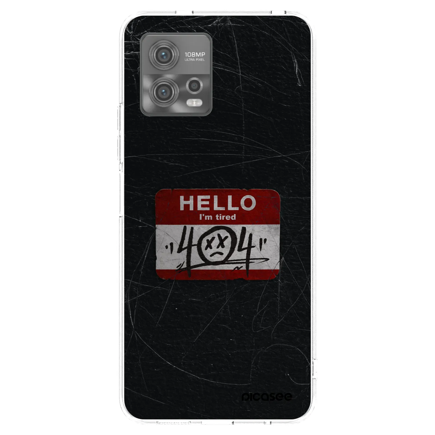 Picasee silikonski prozorni ovitek za Motorola Moto G72 - HELLO 404