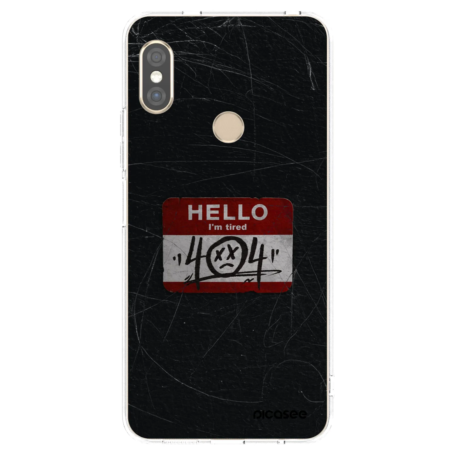Picasee silikonski prozorni ovitek za Xiaomi Redmi Note 5 Global - HELLO 404