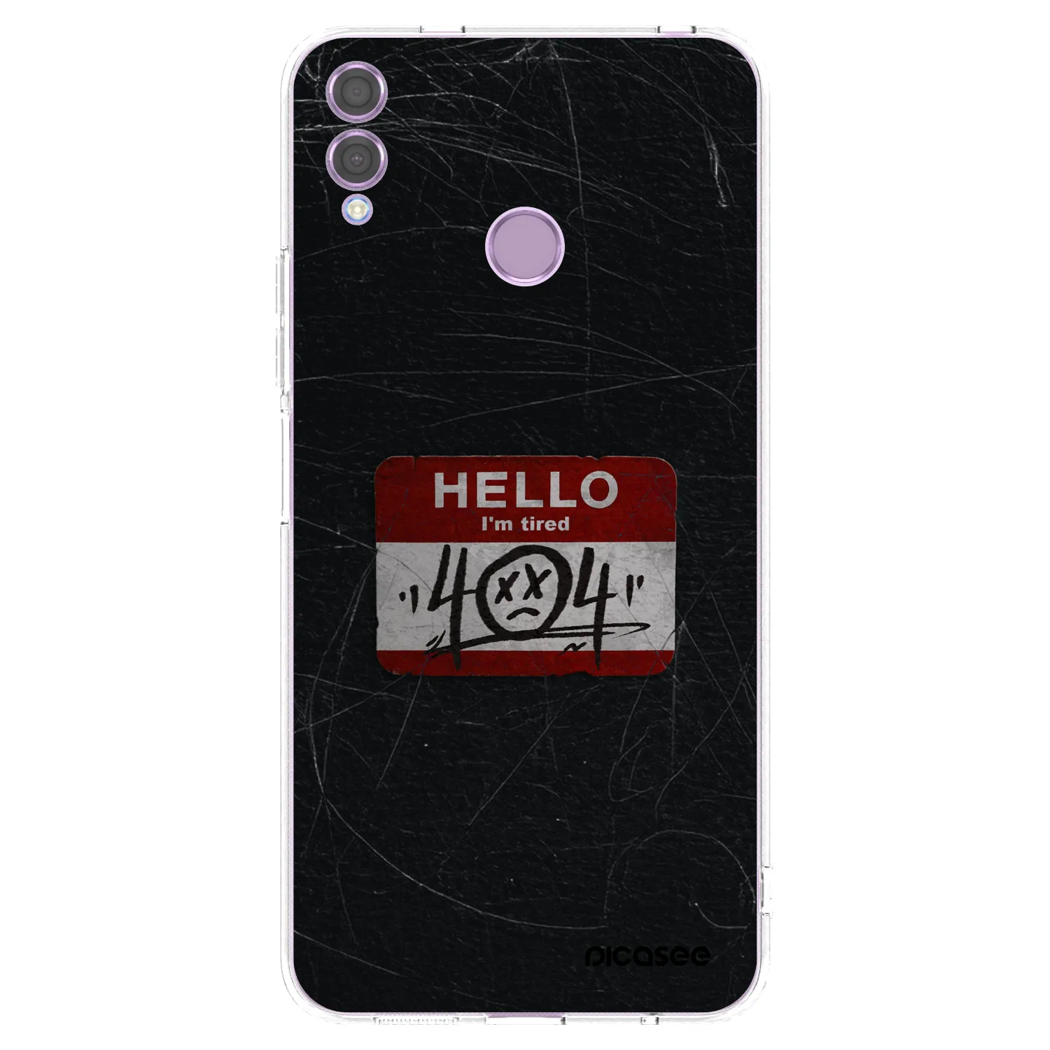 Picasee silikonski prozorni ovitek za Honor 8X - HELLO 404