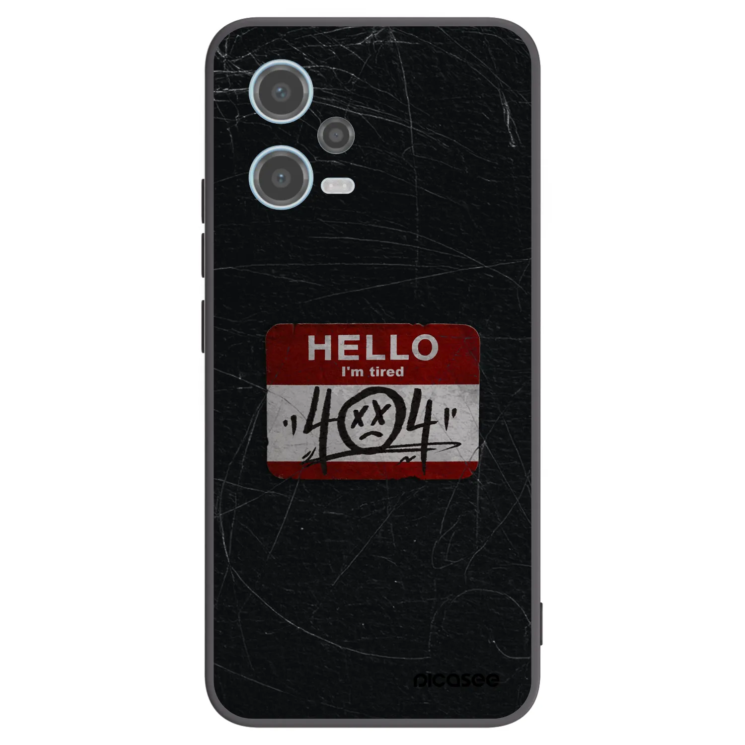 Picasee silikonski črni ovitek za Xiaomi Redmi Note 12 5G - HELLO 404