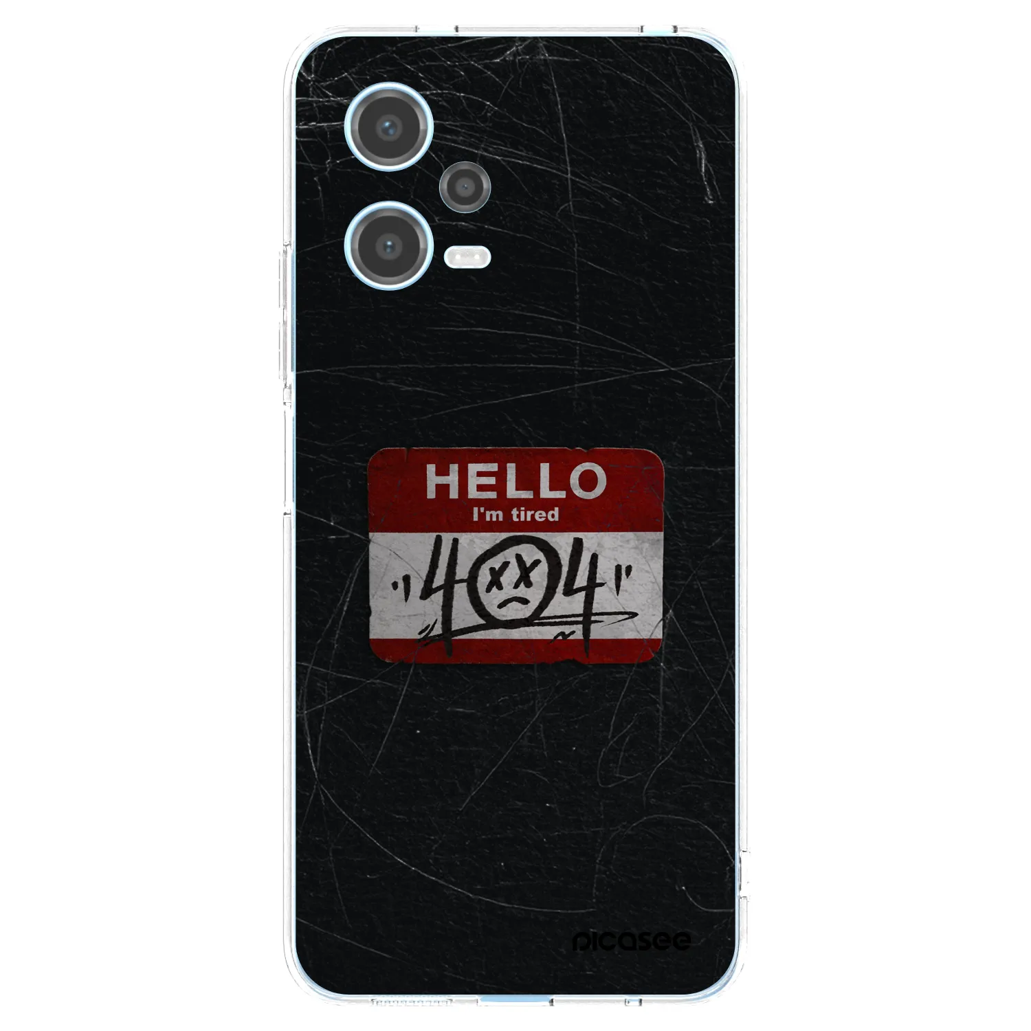 Picasee silikonski prozorni ovitek za Xiaomi Redmi Note 12 5G - HELLO 404