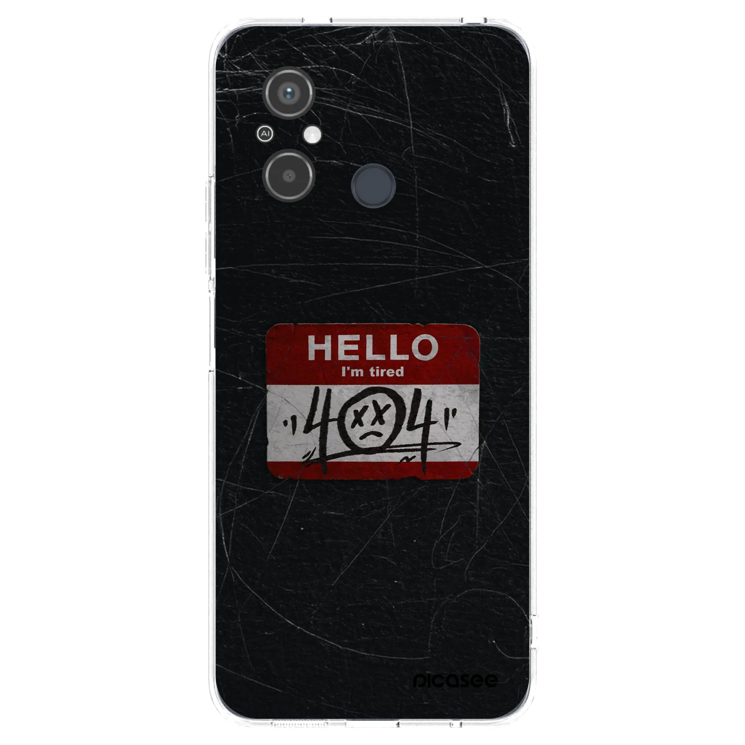 Picasee silikonski prozorni ovitek za Xiaomi Redmi 12C - HELLO 404