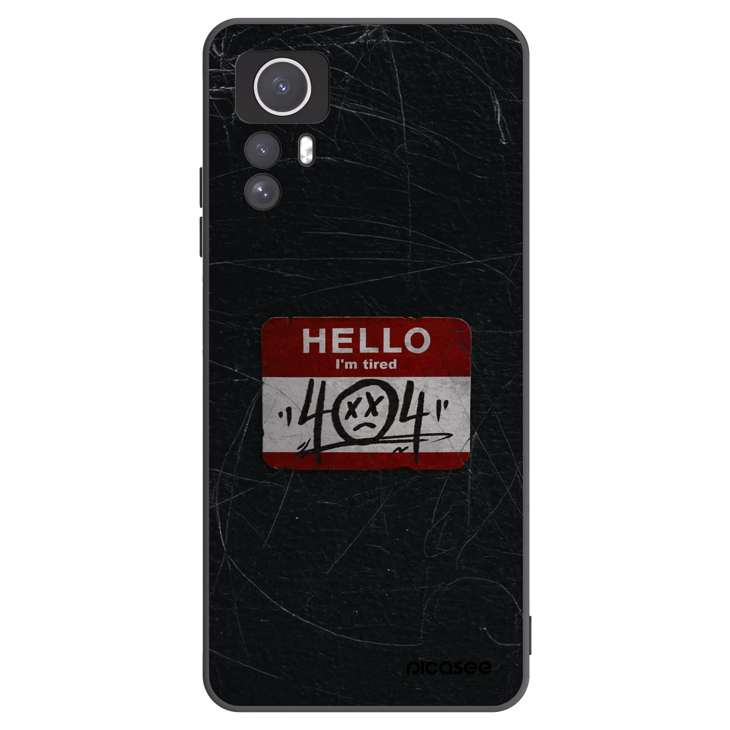 Picasee silikonski črni ovitek za Xiaomi Redmi Note 12S - HELLO 404