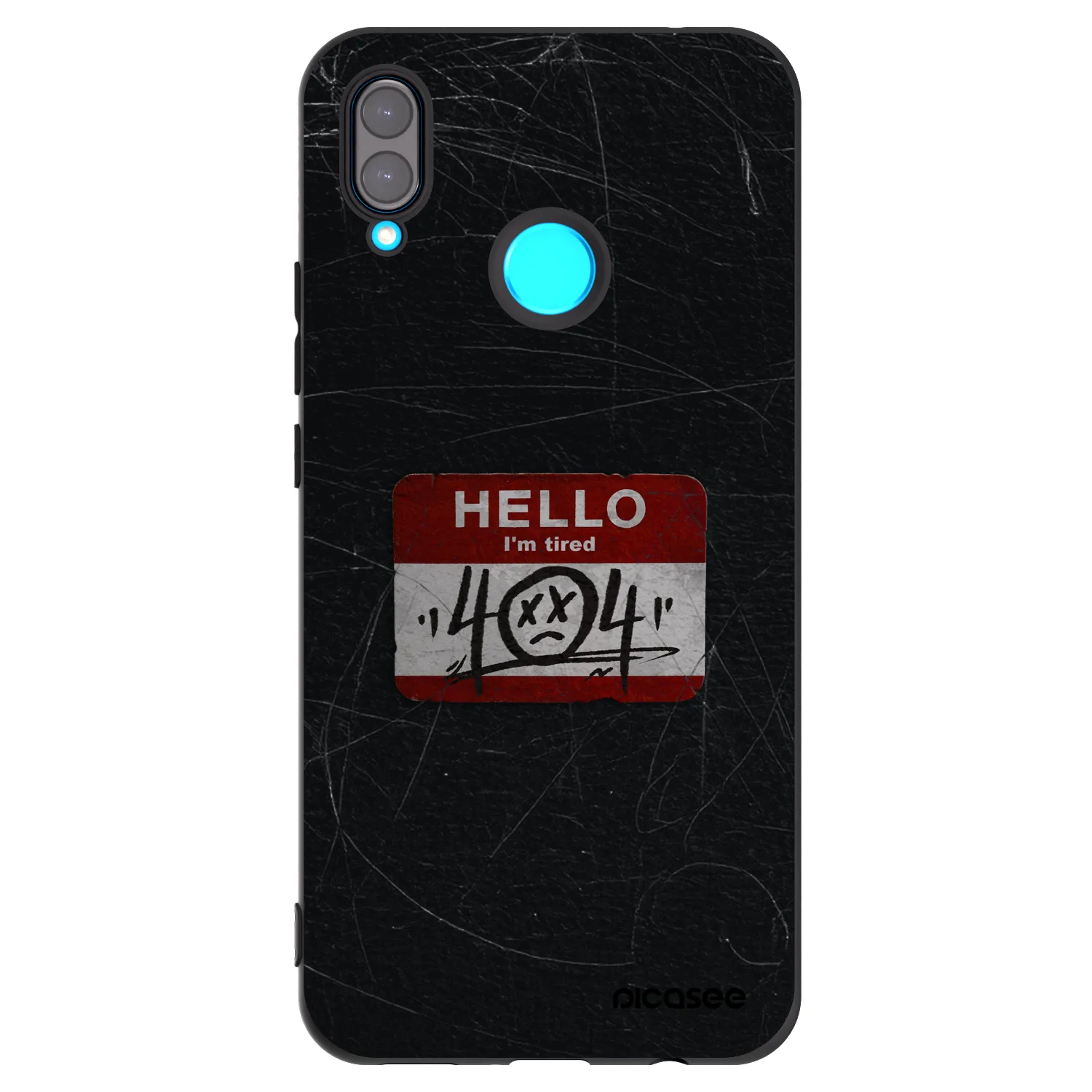 Picasee silikonski črni ovitek za Huawei Nova 3 - HELLO 404
