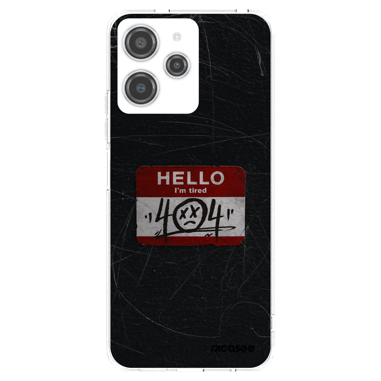 Picasee silikonski prozorni ovitek za Xiaomi Redmi 12 4G - HELLO 404