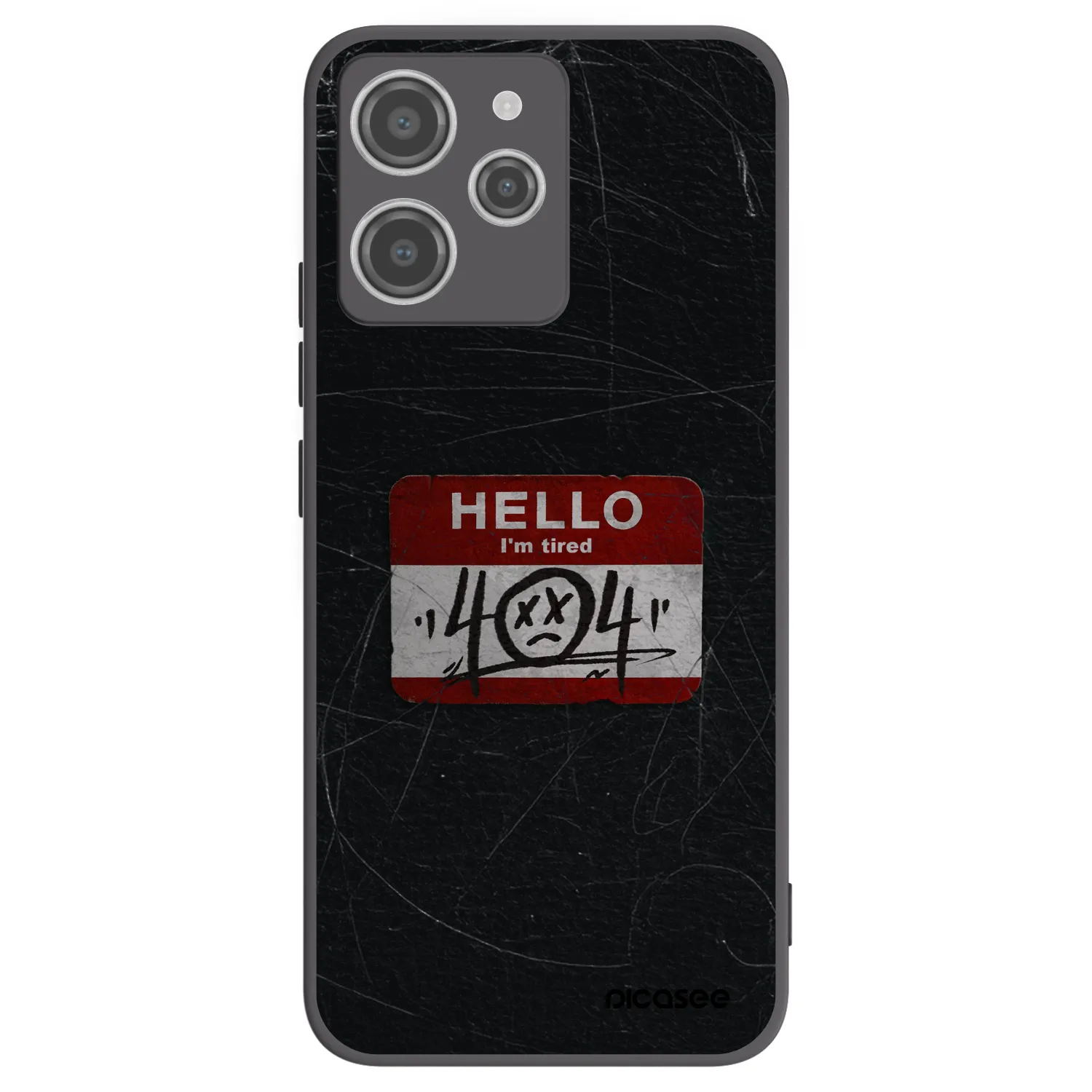 Picasee silikonski črni ovitek za Xiaomi Redmi 12 4G - HELLO 404
