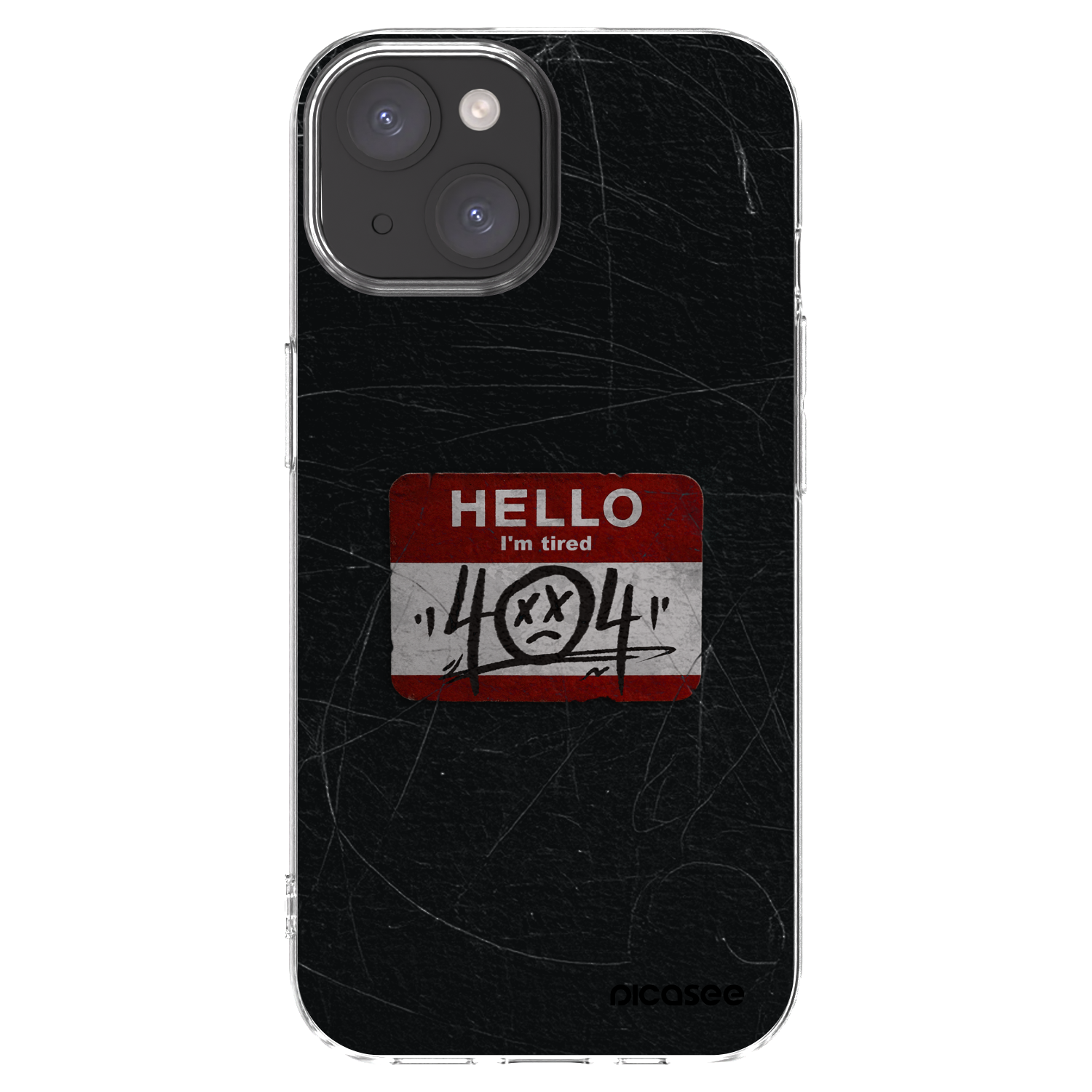 Picasee silikonski prozorni ovitek za Apple iPhone 15 - HELLO 404
