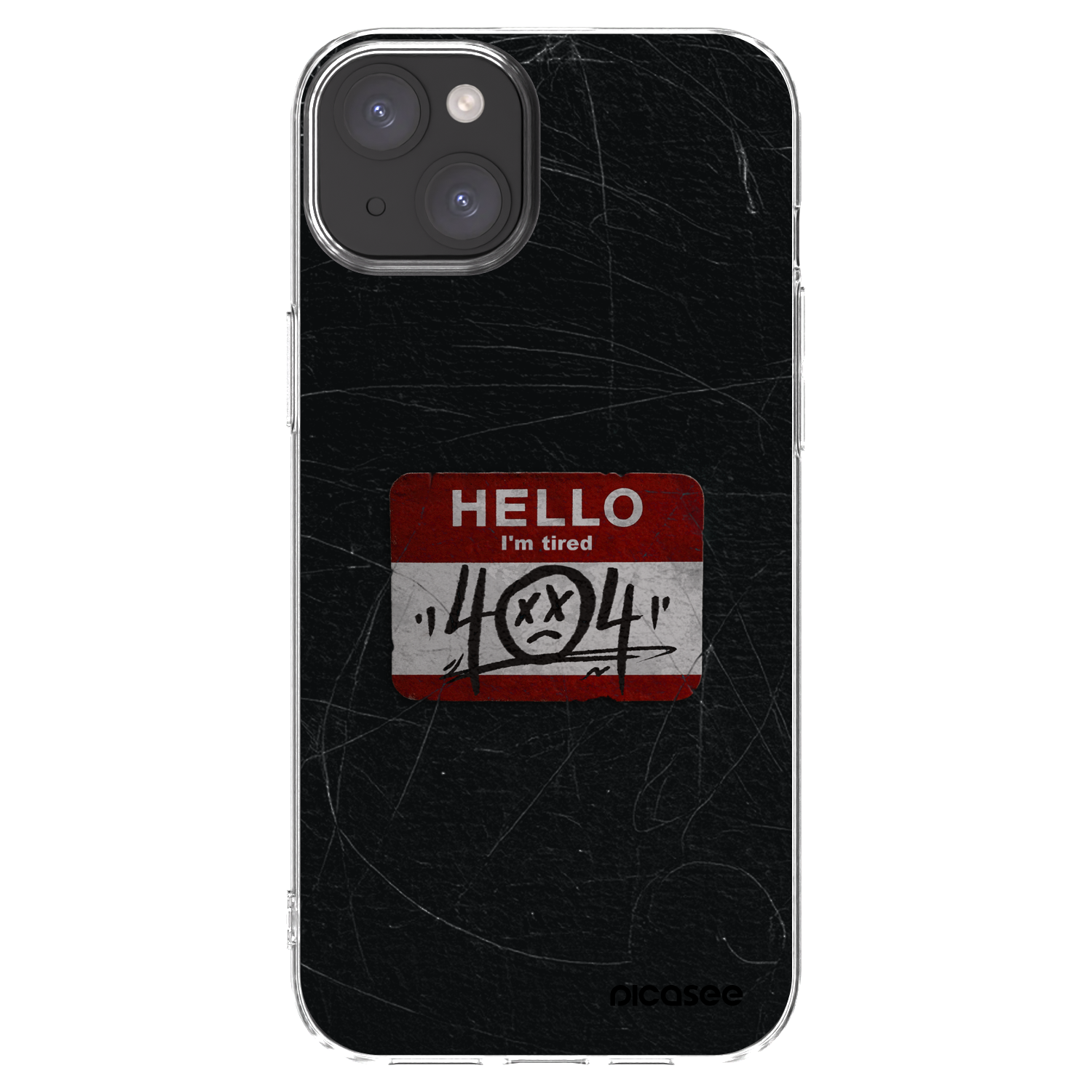 Picasee silikonski prozorni ovitek za Apple iPhone 15 Plus - HELLO 404