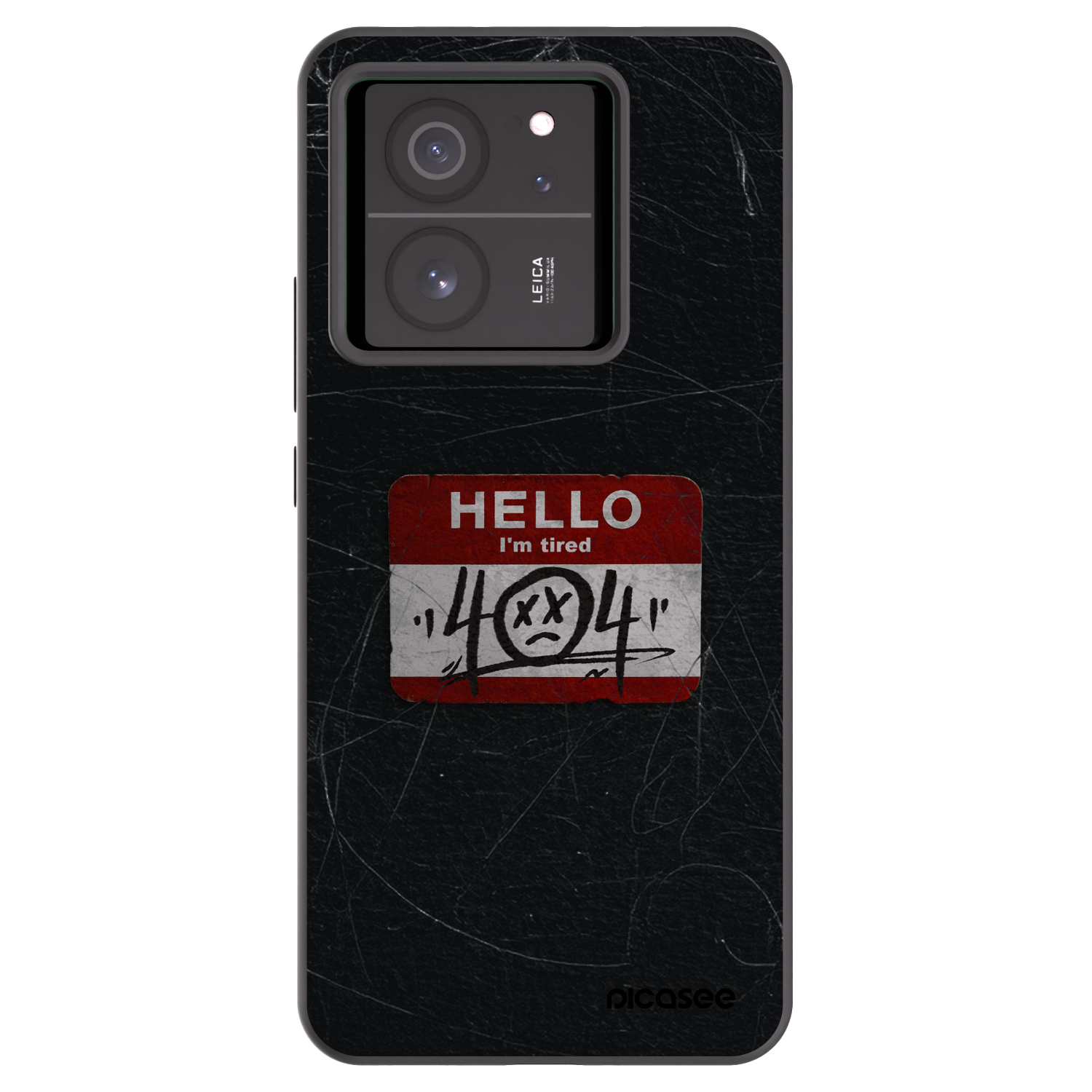 Picasee silikonski črni ovitek za Xiaomi 13T - HELLO 404
