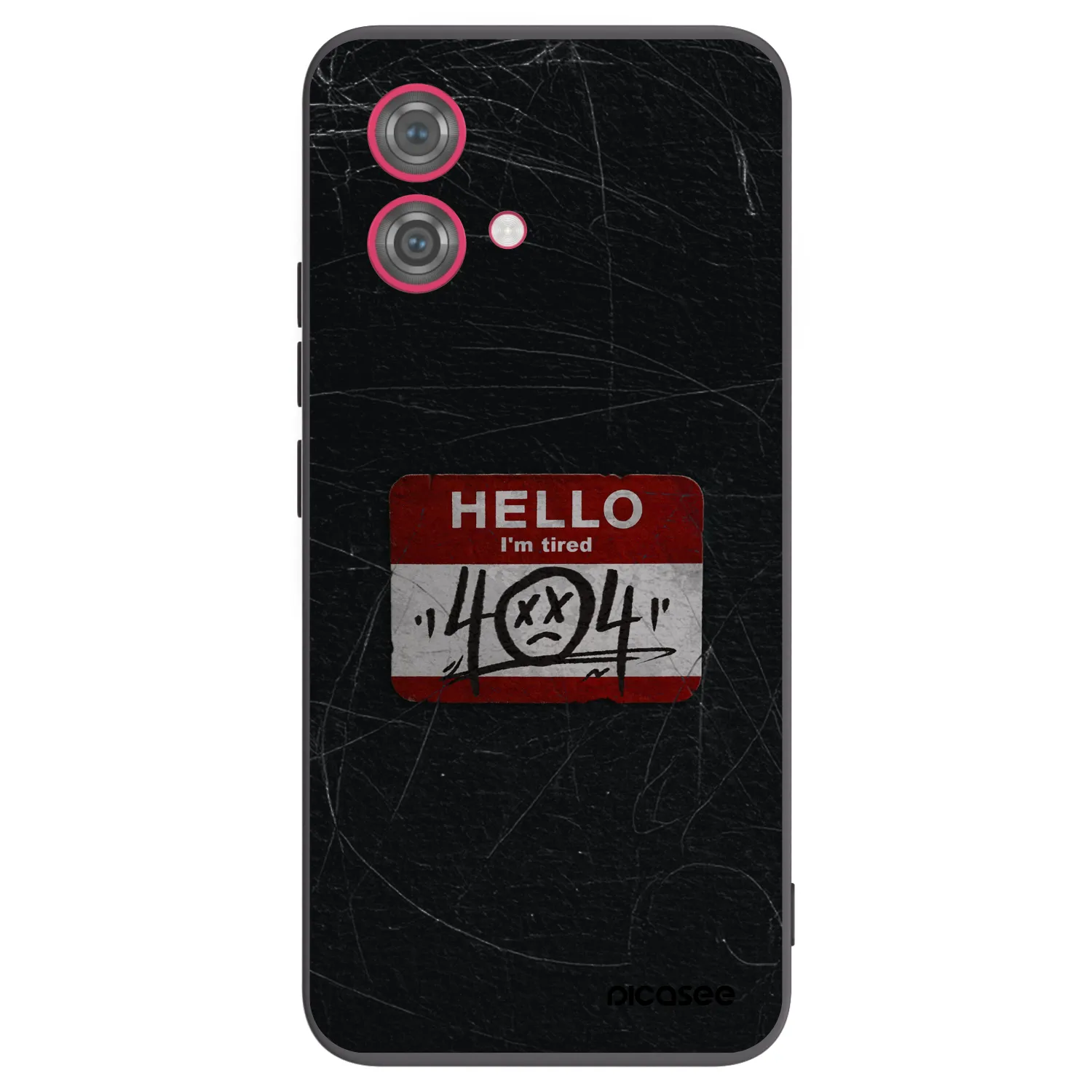 Picasee silikonski črni ovitek za Motorola Moto G84 5G - HELLO 404