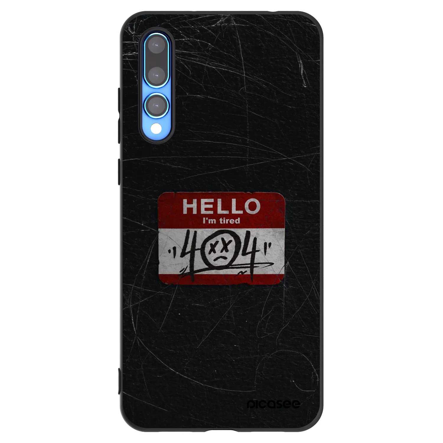 Picasee silikonski črni ovitek za Huawei P20 Pro - HELLO 404