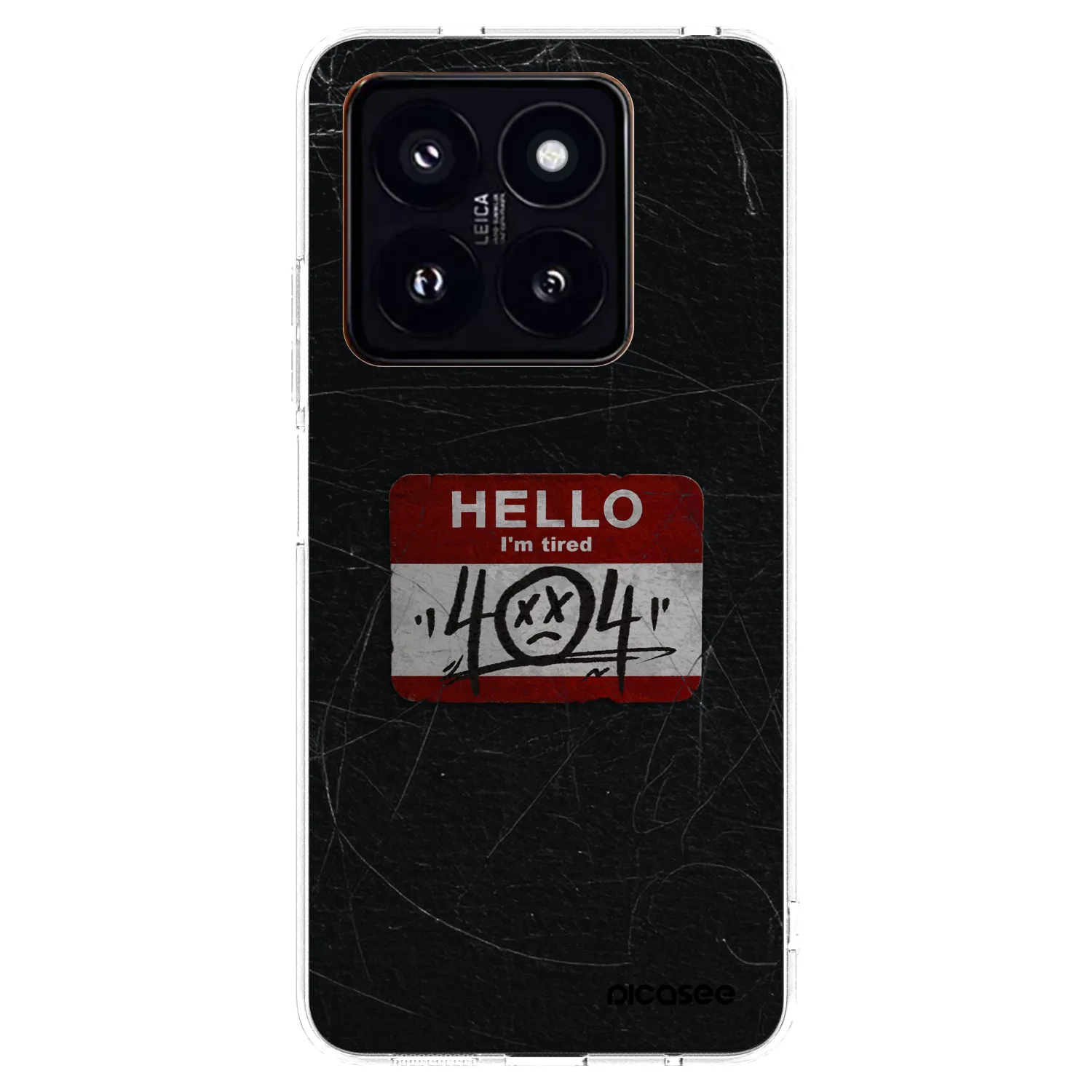 Picasee silikonski prozorni ovitek za Xiaomi 14 Pro - HELLO 404