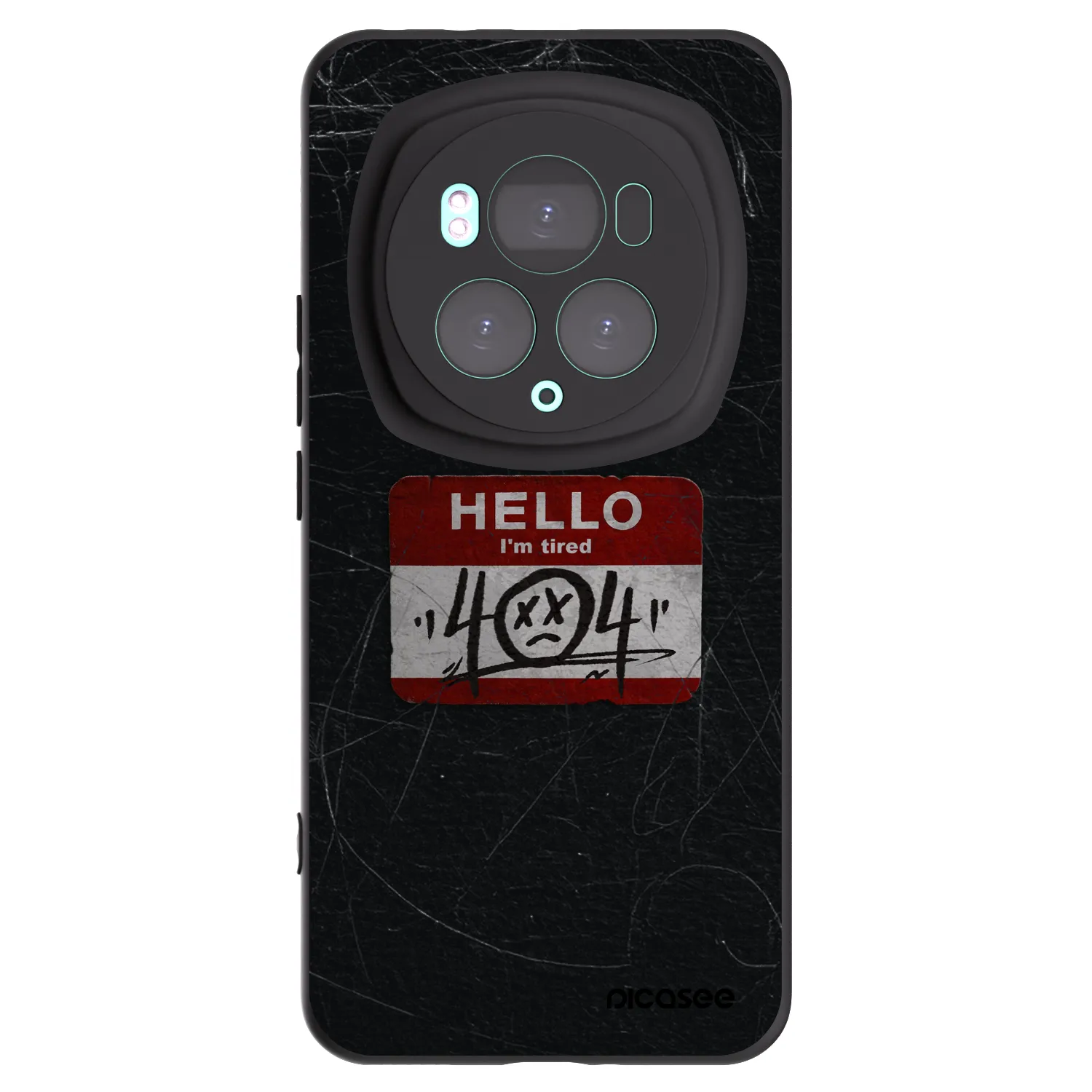 Picasee silikonski črni ovitek za Honor Magic6 Pro - HELLO 404