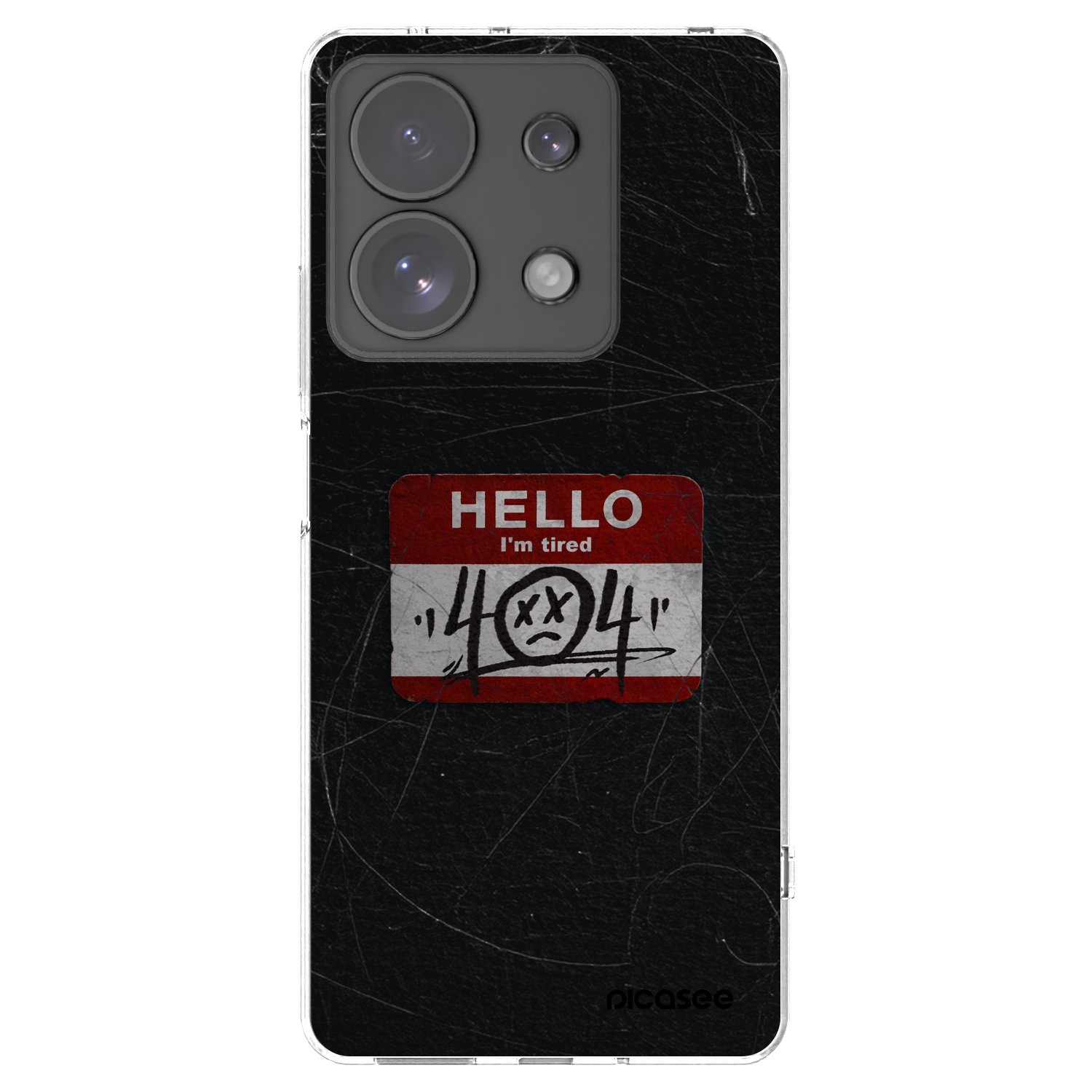 Picasee silikonski prozorni ovitek za Xiaomi Redmi Note 13 Pro 4G - HELLO 404