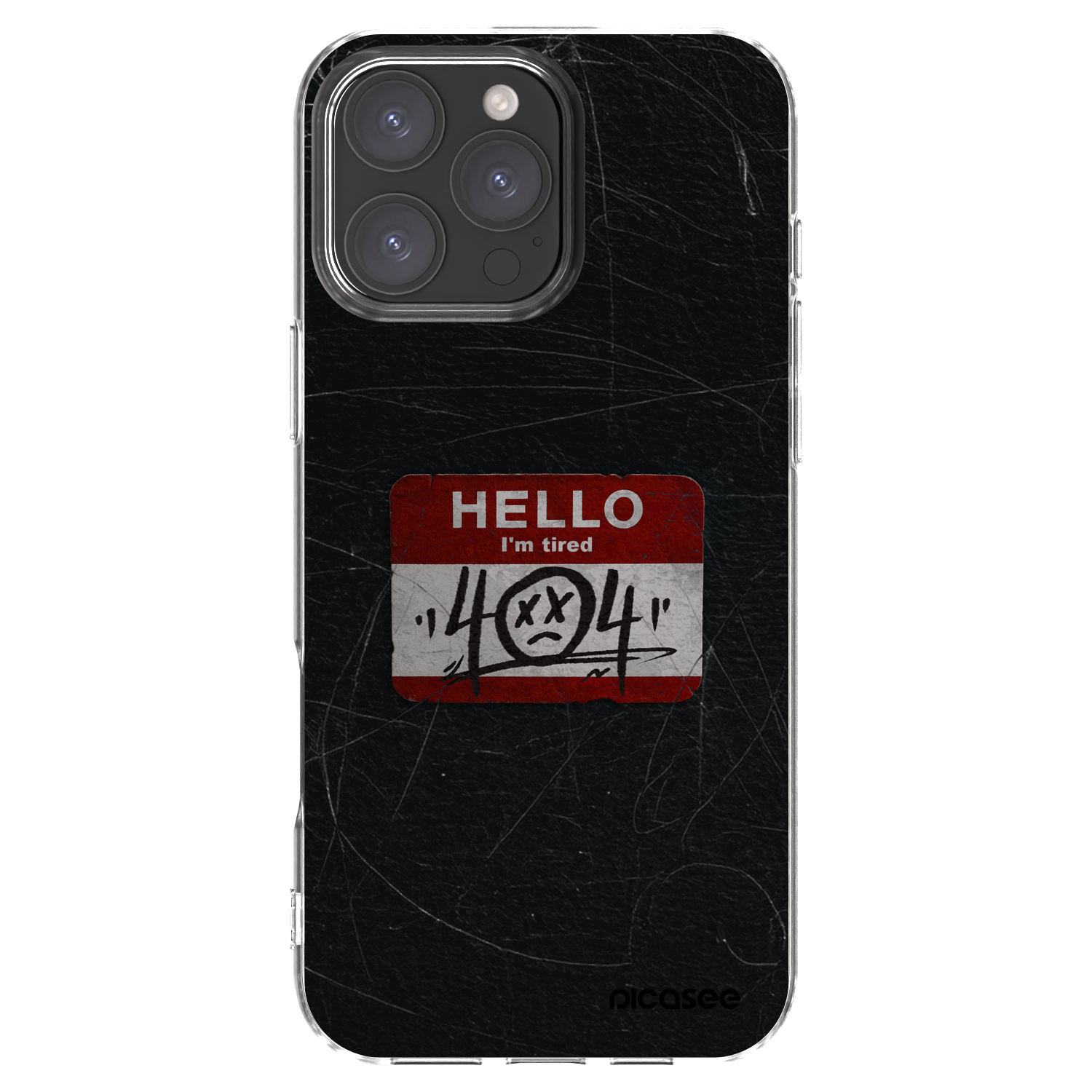 Picasee silikonski prozorni ovitek za Apple iPhone 16 Pro Max - HELLO 404