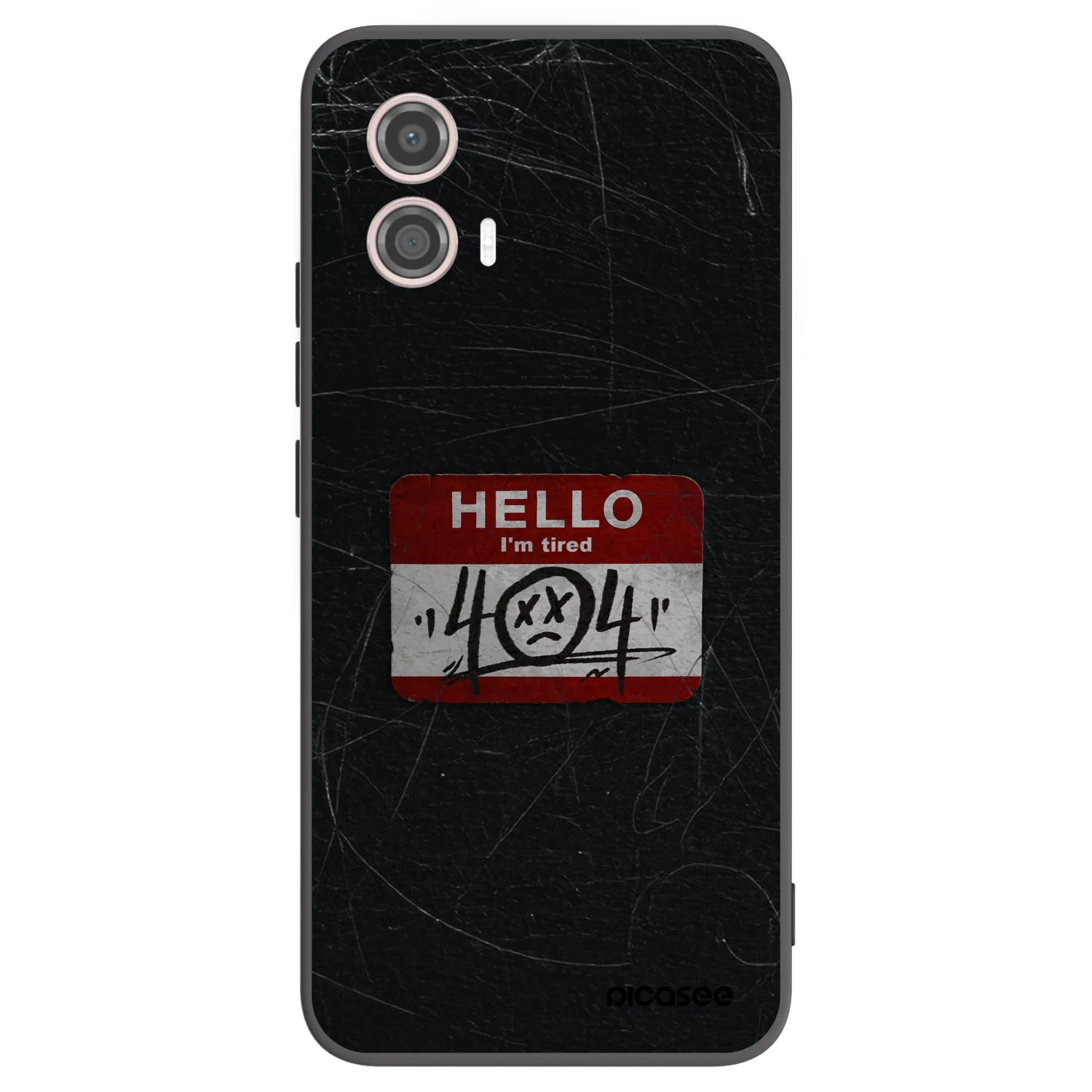 Picasee silikonski črni ovitek za Motorola Moto G53 5G - HELLO 404