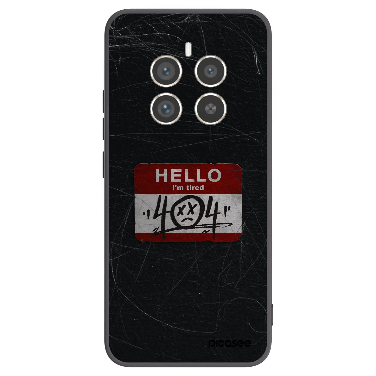 Picasee silikonski črni ovitek za Realme 12 Pro 5G - HELLO 404