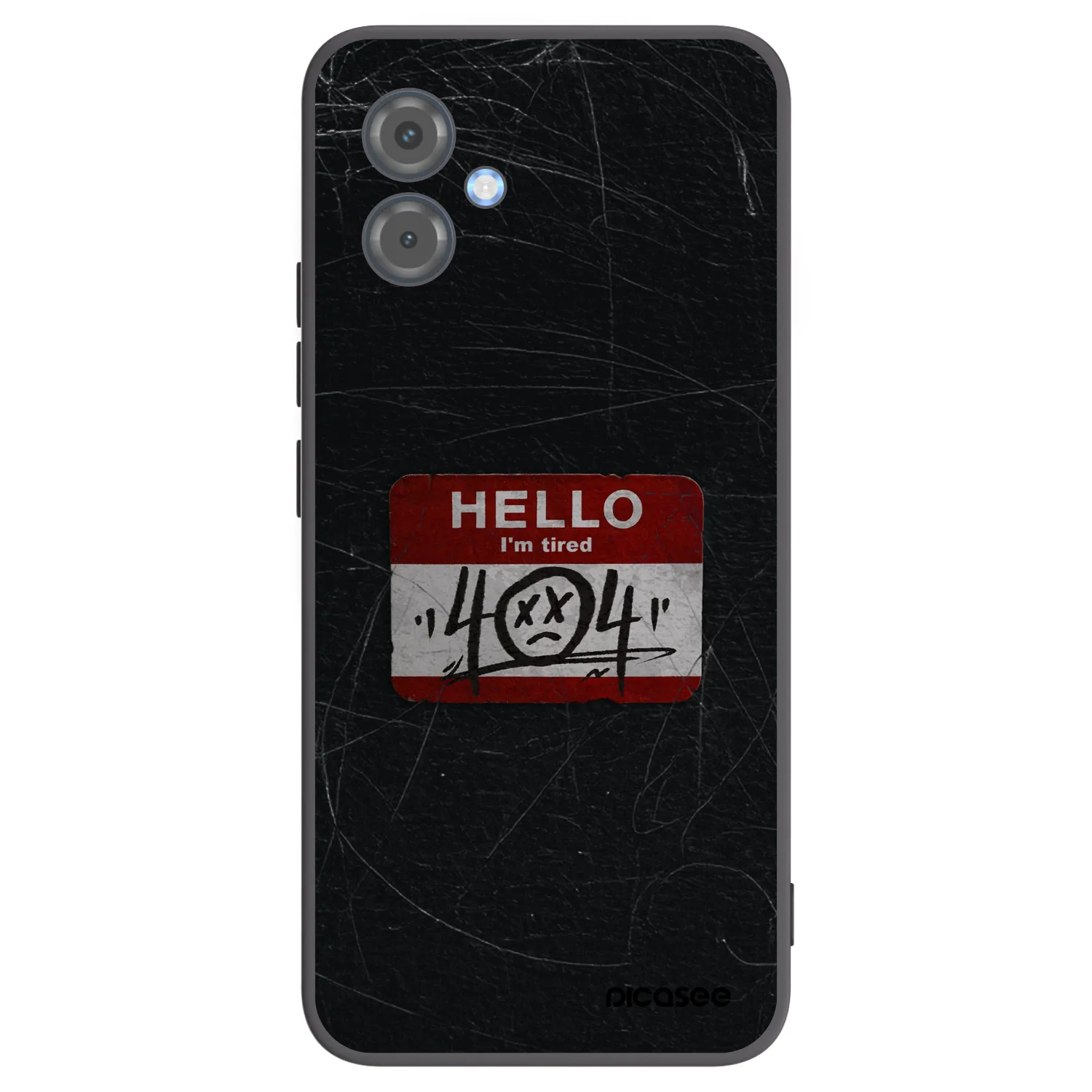 Picasee silikonski črni ovitek za Motorola Moto G14 - HELLO 404