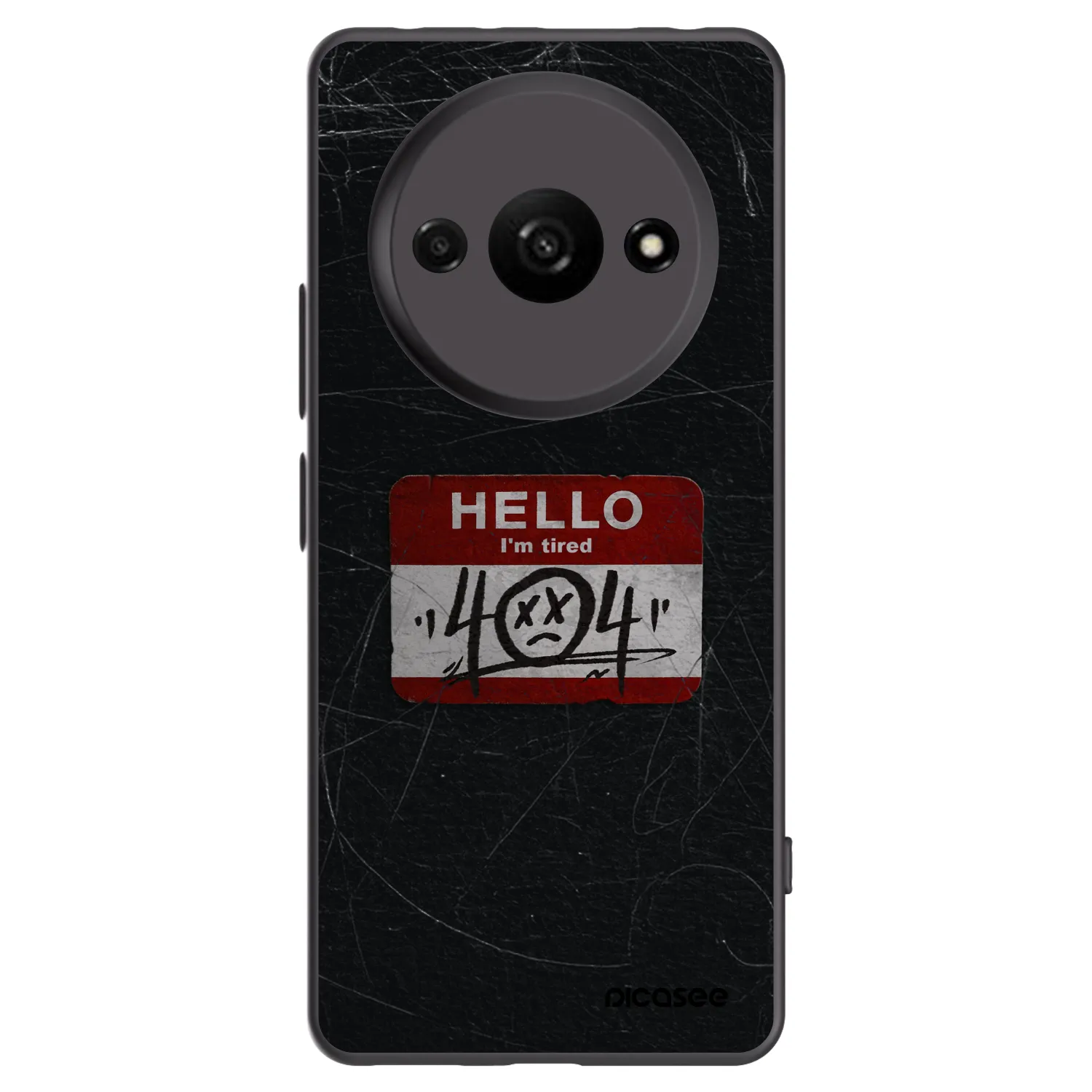 Picasee silikonski črni ovitek za Xiaomi Redmi A3 - HELLO 404