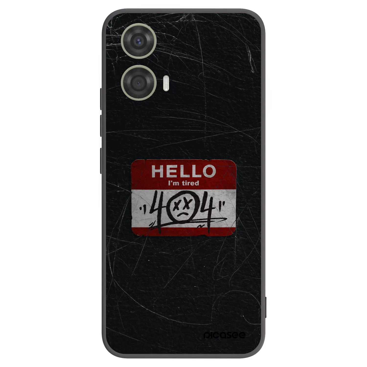 Picasee silikonski črni ovitek za Motorola Moto G24 - HELLO 404