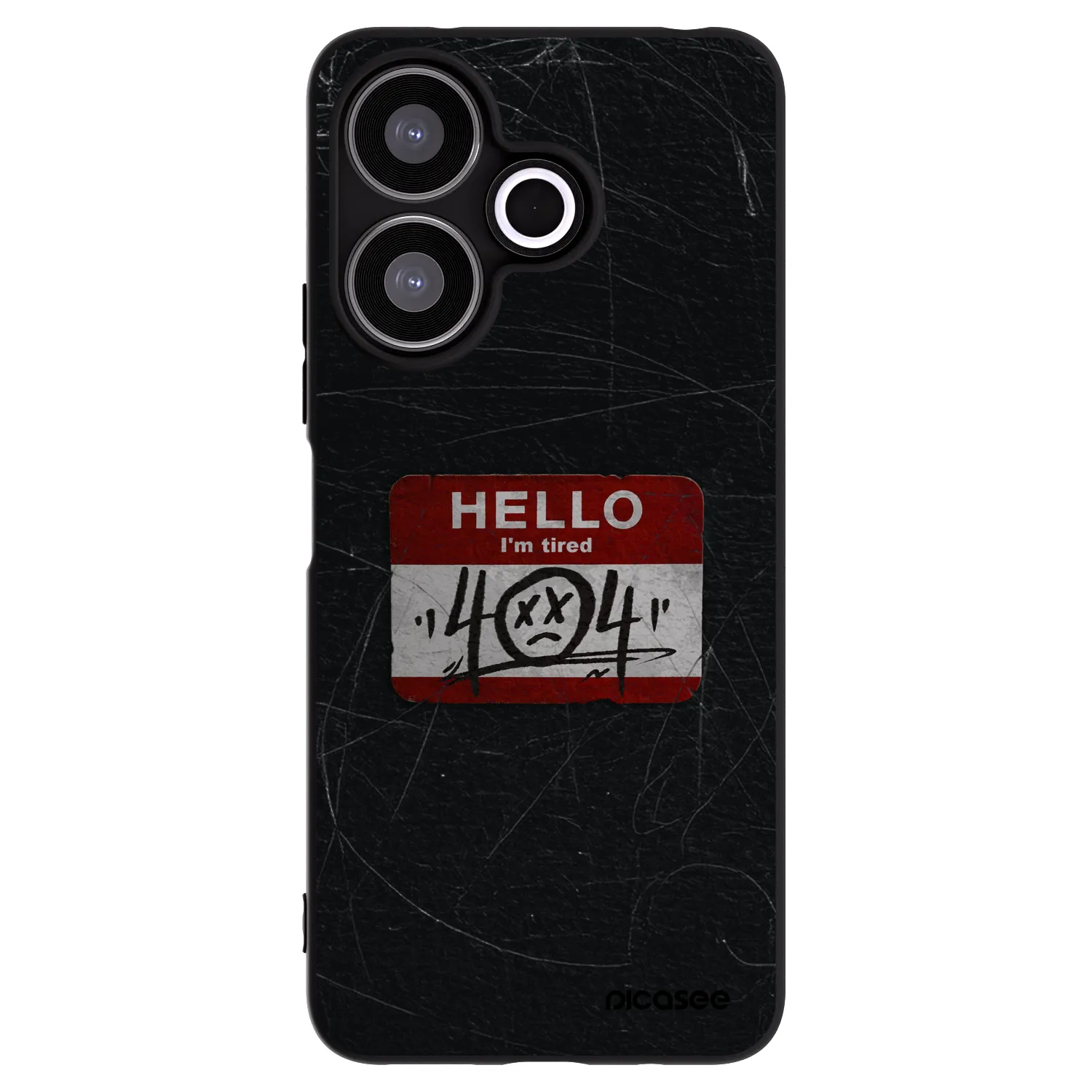 Picasee silikonski črni ovitek za Xiaomi Redmi 13 4G - HELLO 404