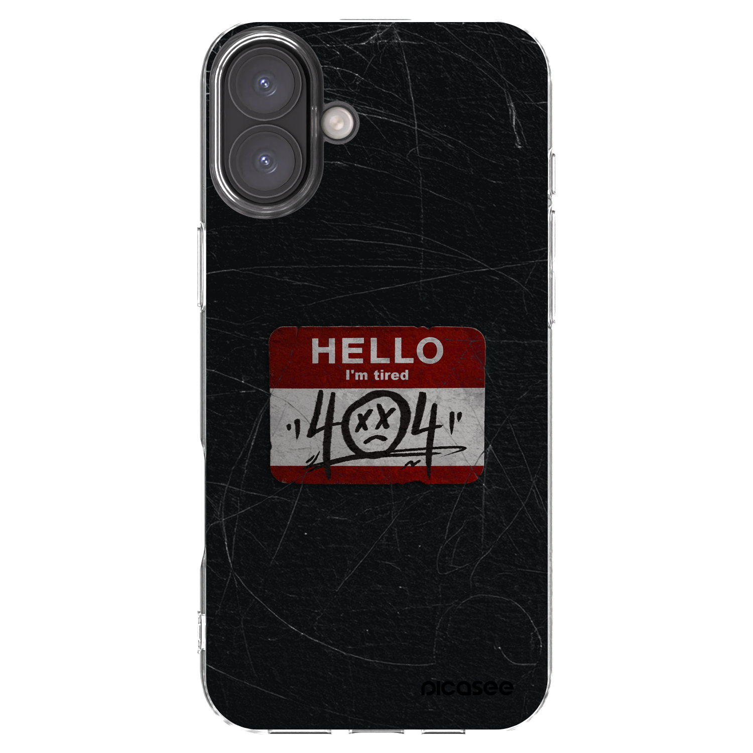 Picasee silikonski prozorni ovitek za Apple iPhone 16 Plus - HELLO 404