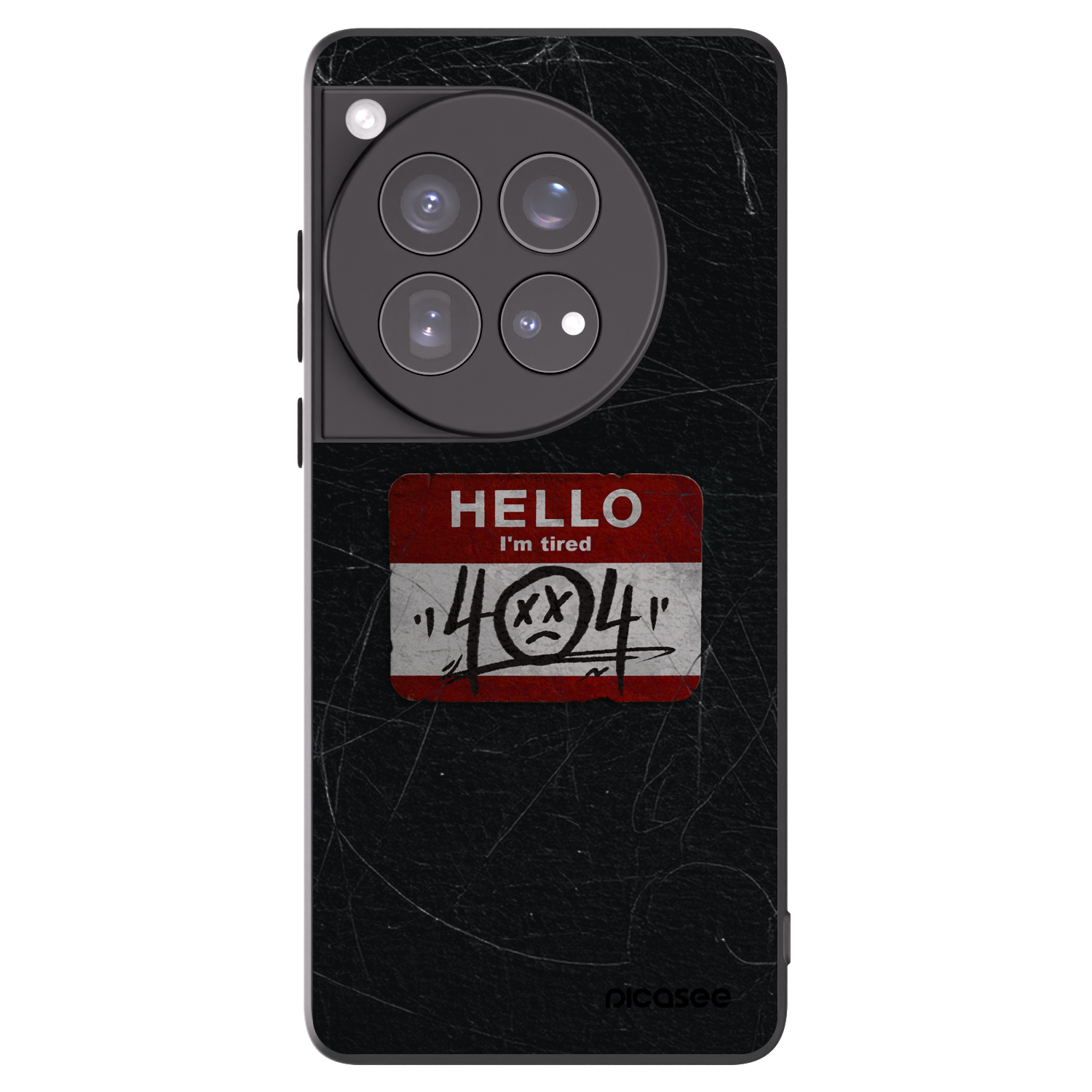 Picasee silikonski črni ovitek za OnePlus 12 5G - HELLO 404