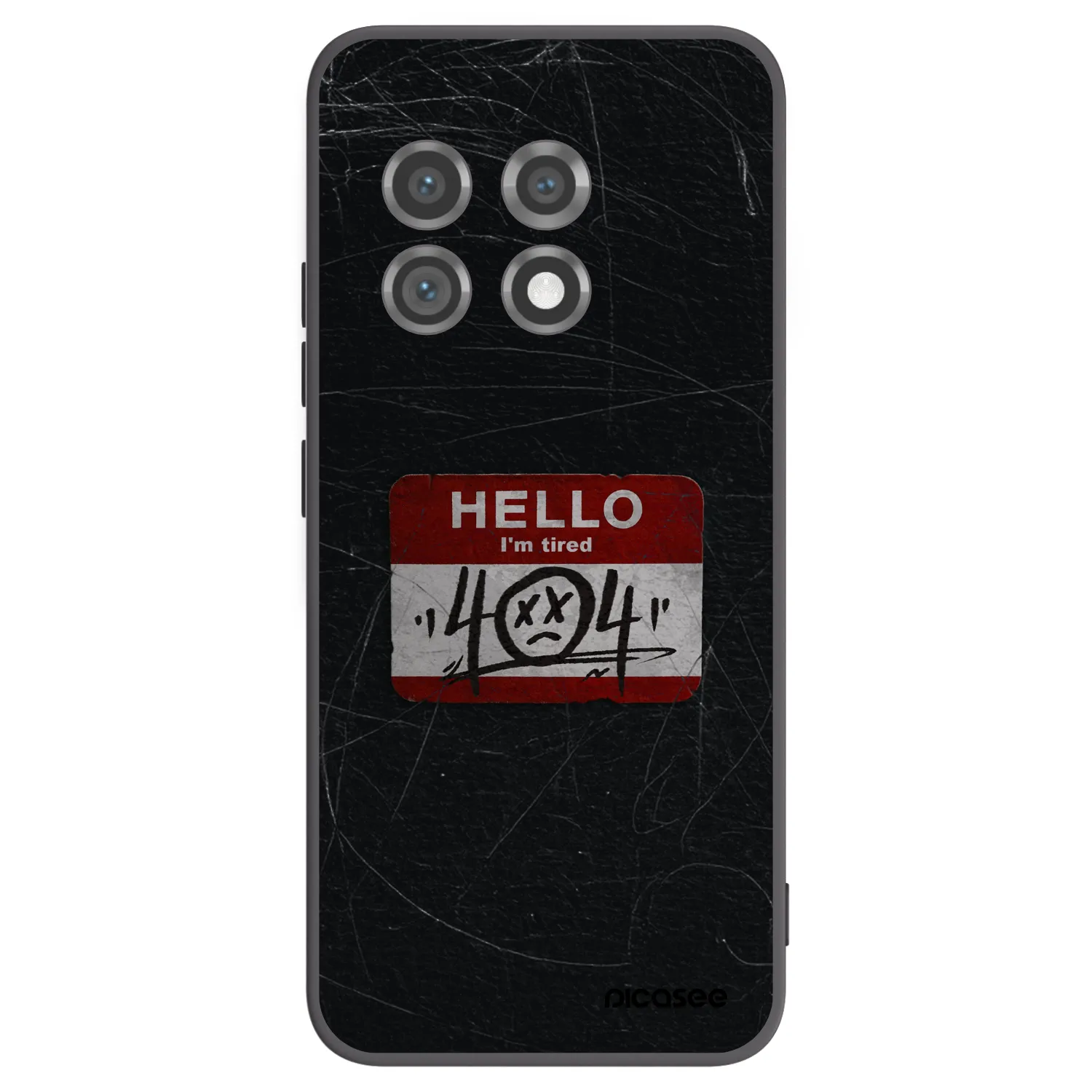 Picasee silikonski črni ovitek za OnePlus 11 5G - HELLO 404