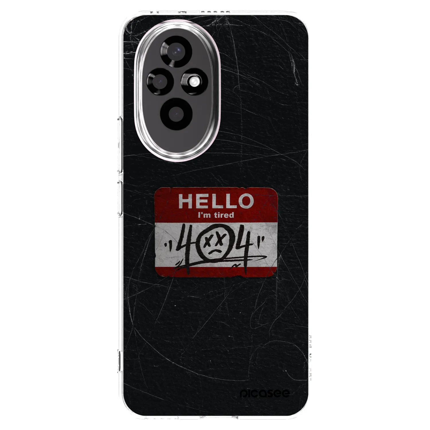 Picasee silikonski prozorni ovitek za Honor 200 Pro 5G - HELLO 404