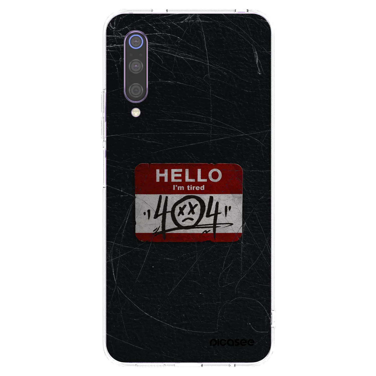 Picasee silikonski prozorni ovitek za Xiaomi Mi 9 - HELLO 404