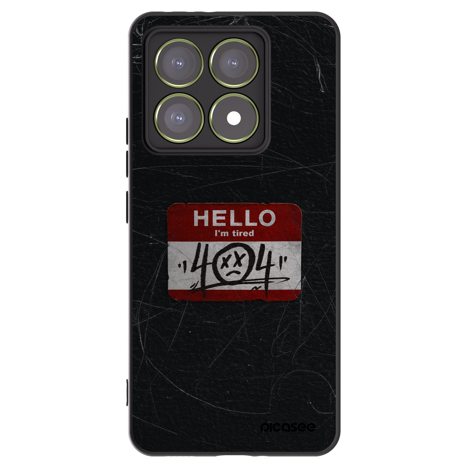 Picasee silikonski črni ovitek za Xiaomi 14T - HELLO 404