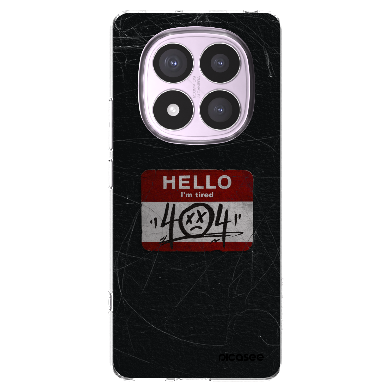 Picasee silikonski prozorni ovitek za Xiaomi Redmi Note 14 Pro 5G - HELLO 404