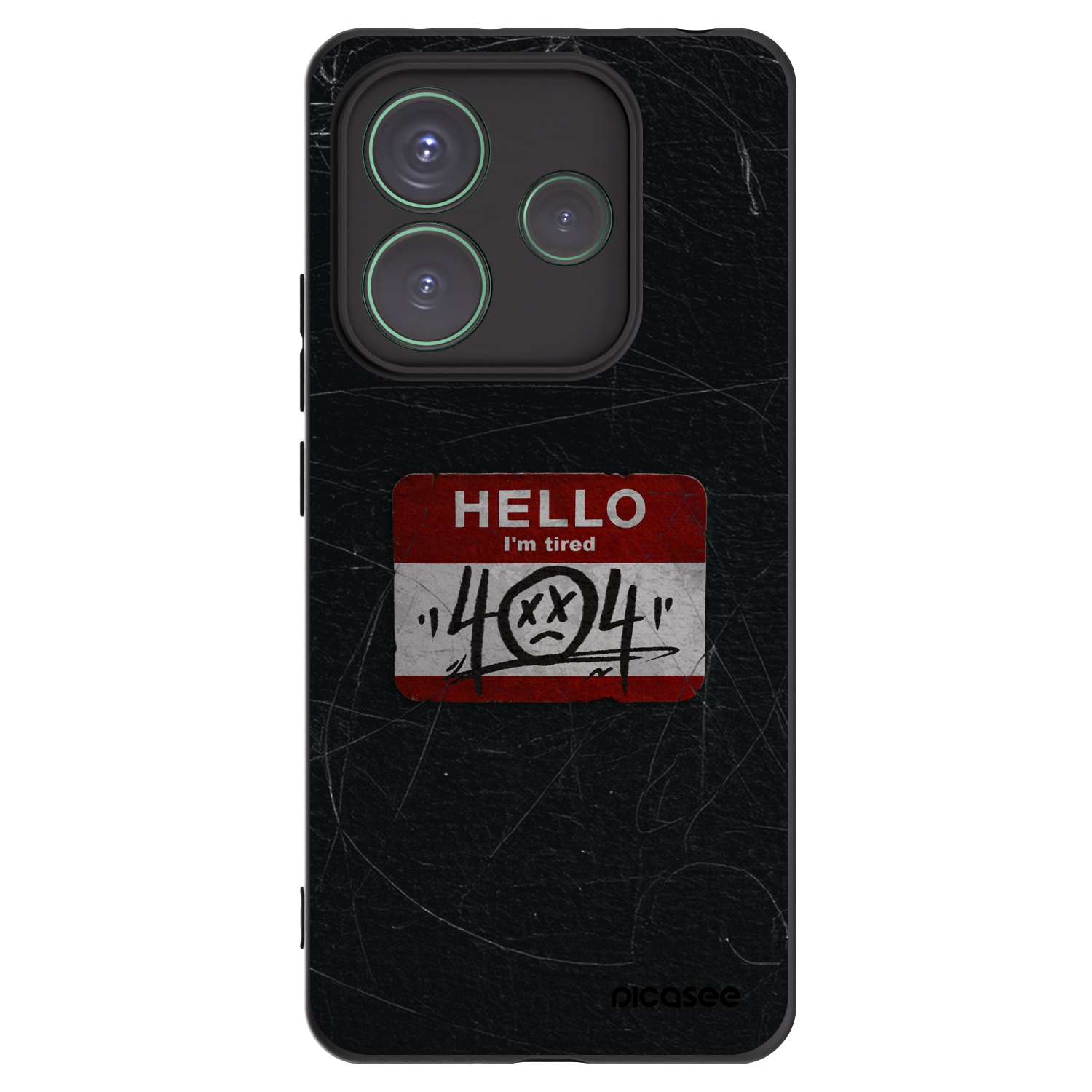 Picasee silikonski črni ovitek za Xiaomi Redmi Note 14 5G - HELLO 404