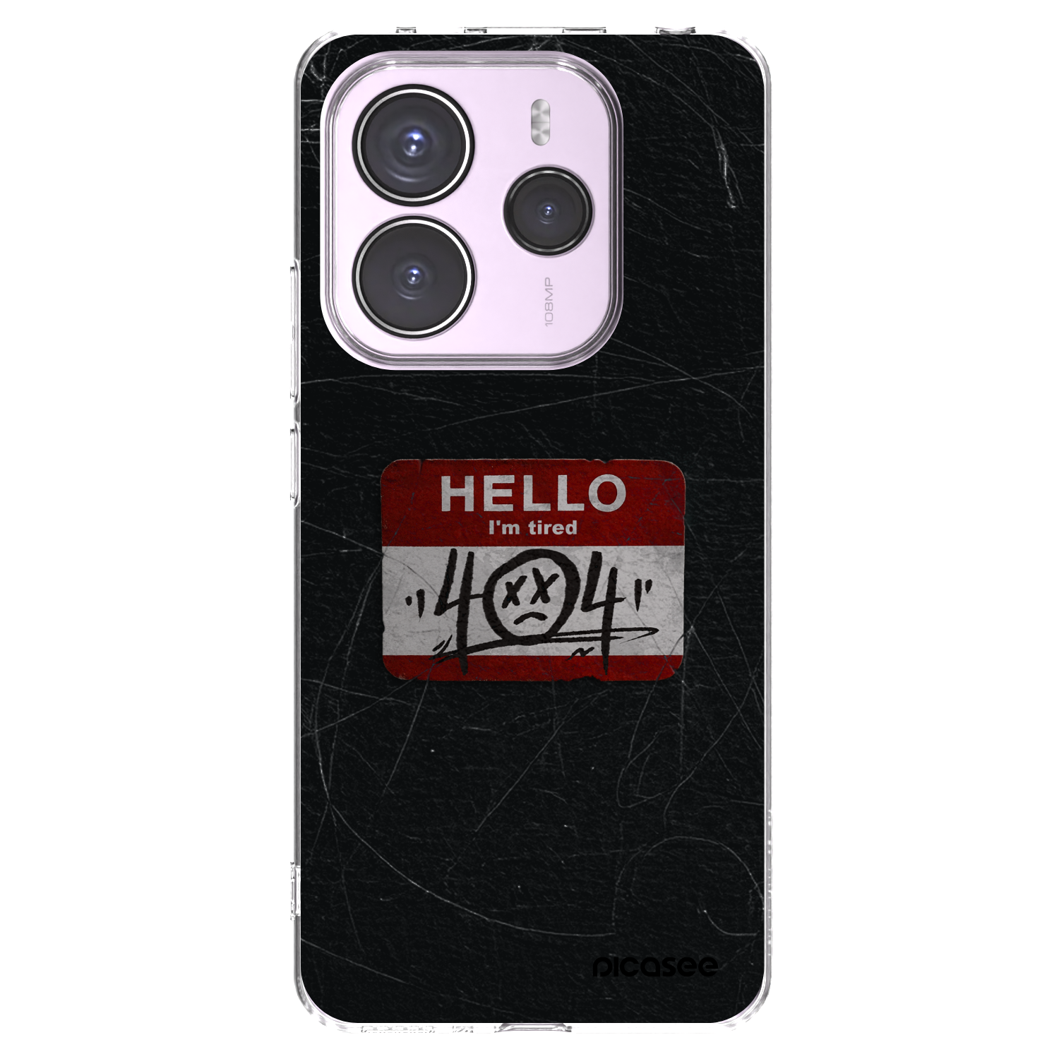 Picasee silikonski prozorni ovitek za Xiaomi Redmi Note 14 5G - HELLO 404