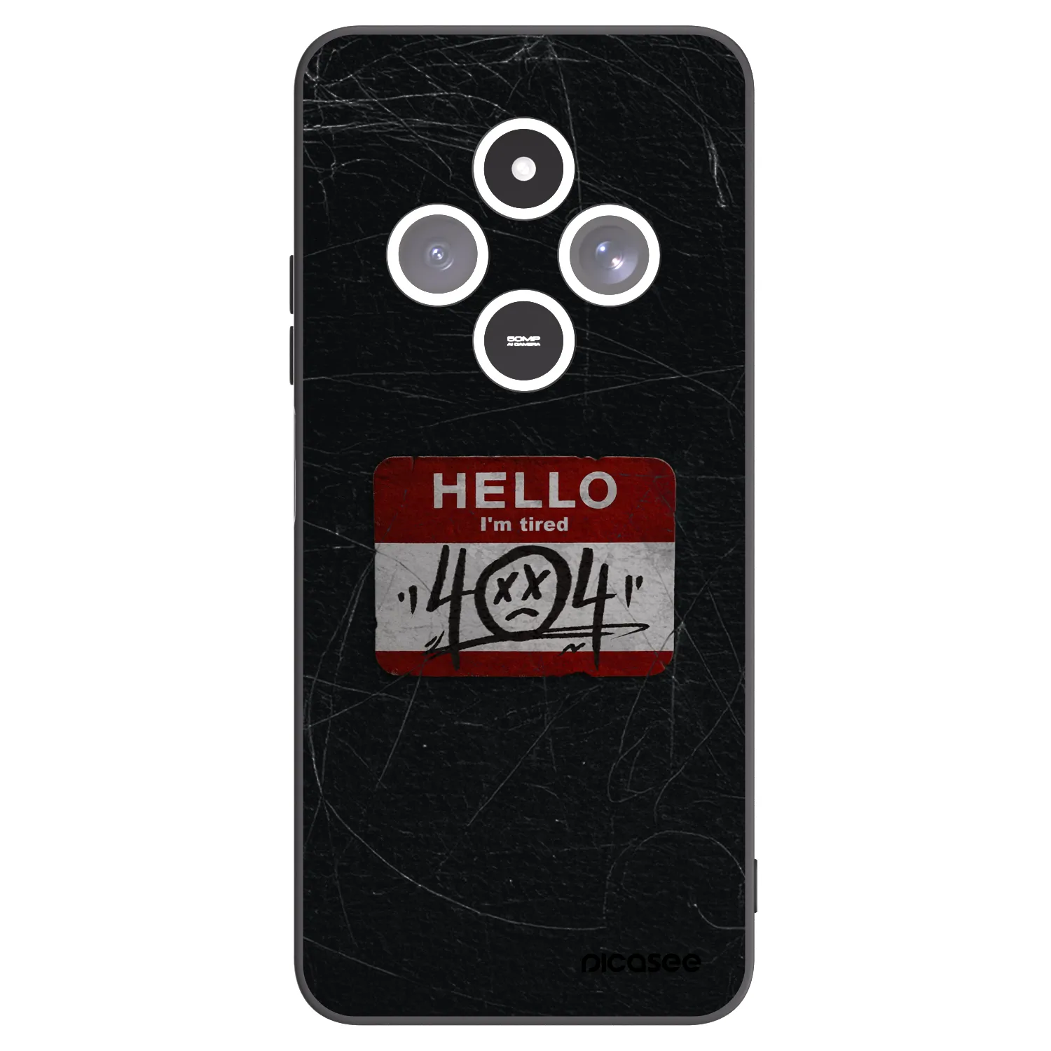 Picasee silikonski črni ovitek za Xiaomi Redmi 14C - HELLO 404